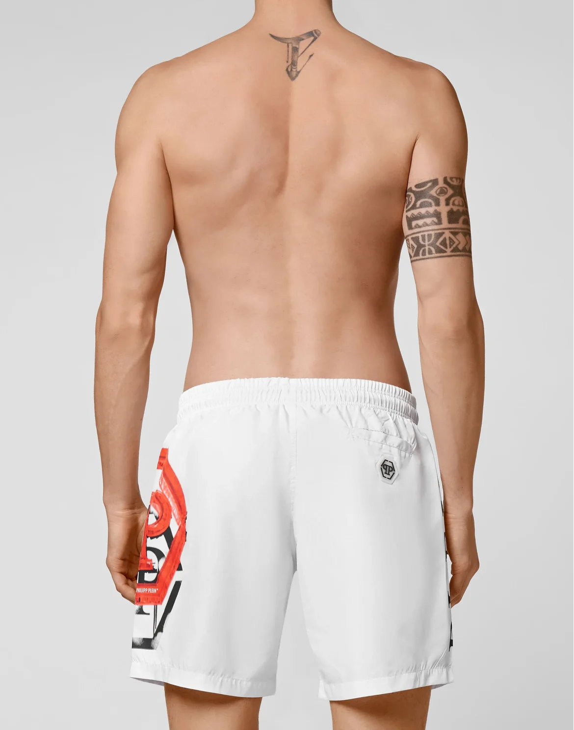 Beachwear Short Trousers Hexagon, цвет: Белый