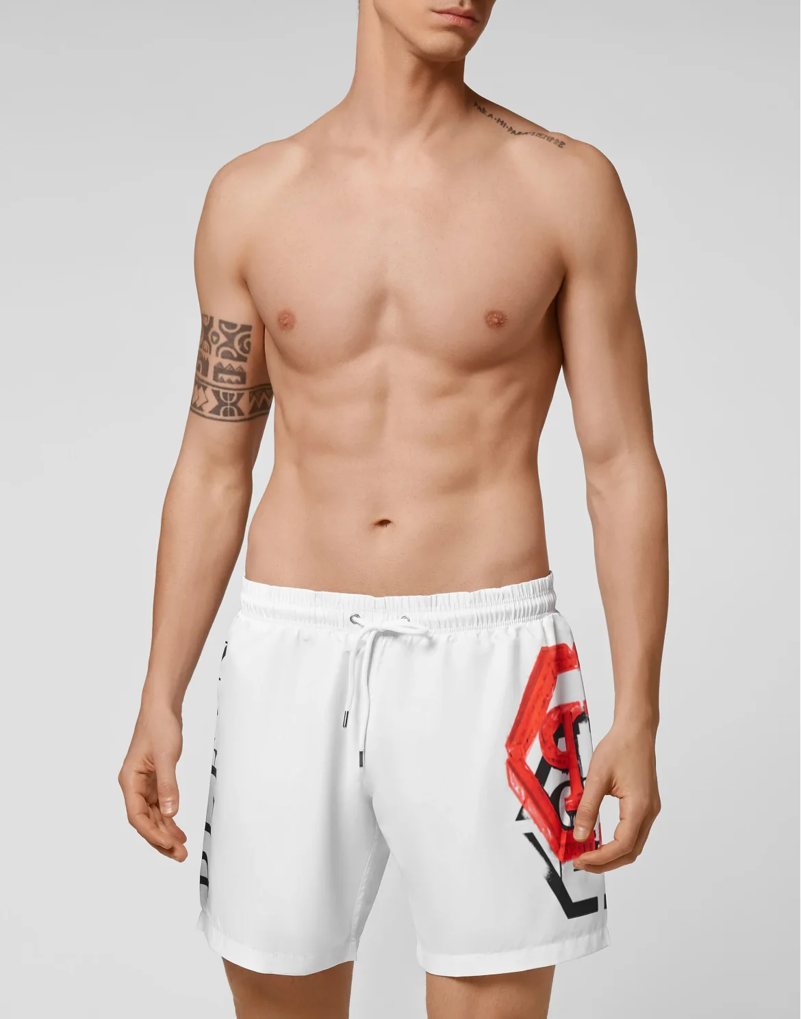 Beachwear Short Trousers Hexagon, цвет: Белый