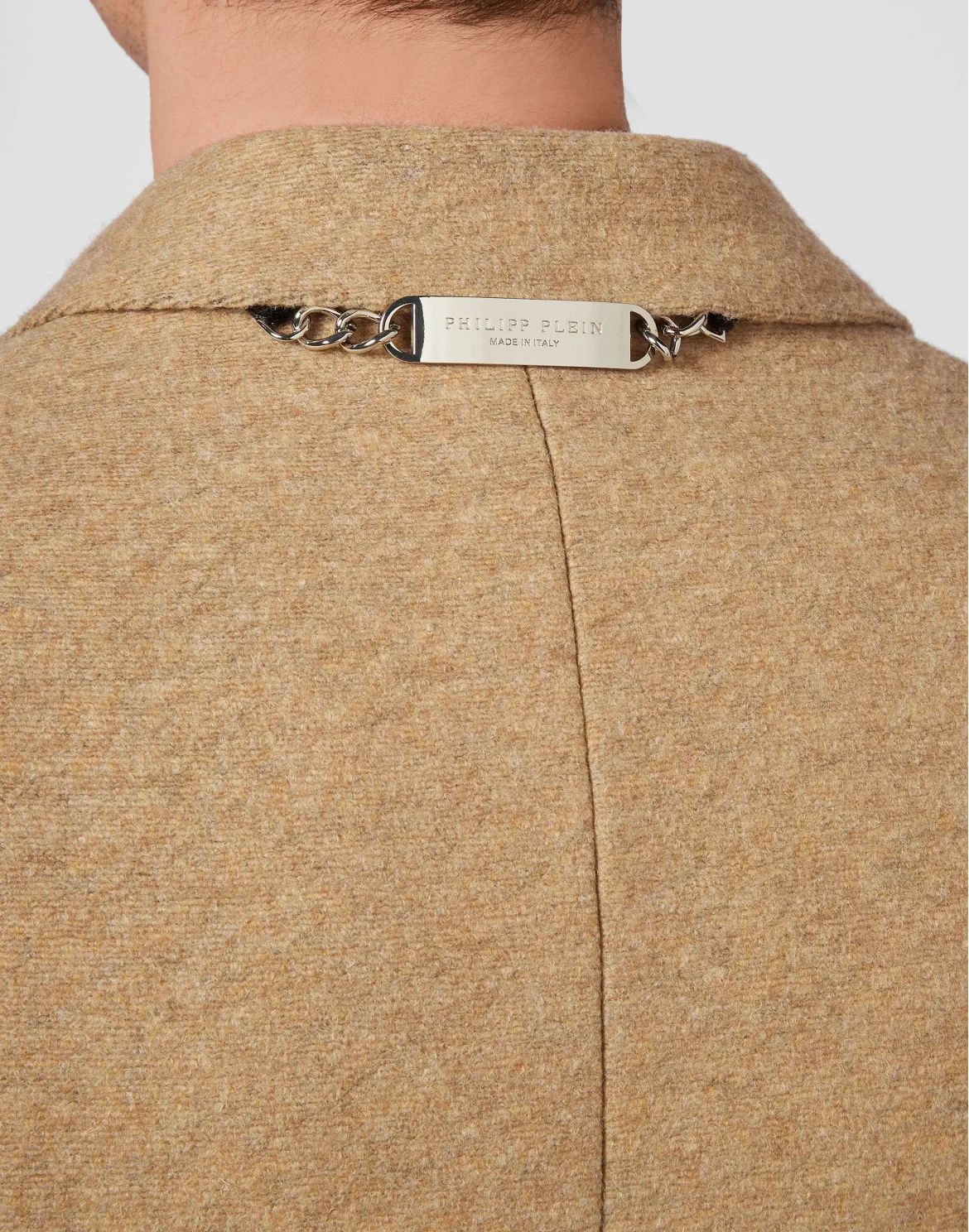 Wool sartorial jacquard Coat Monogram, цвет: Бежевый