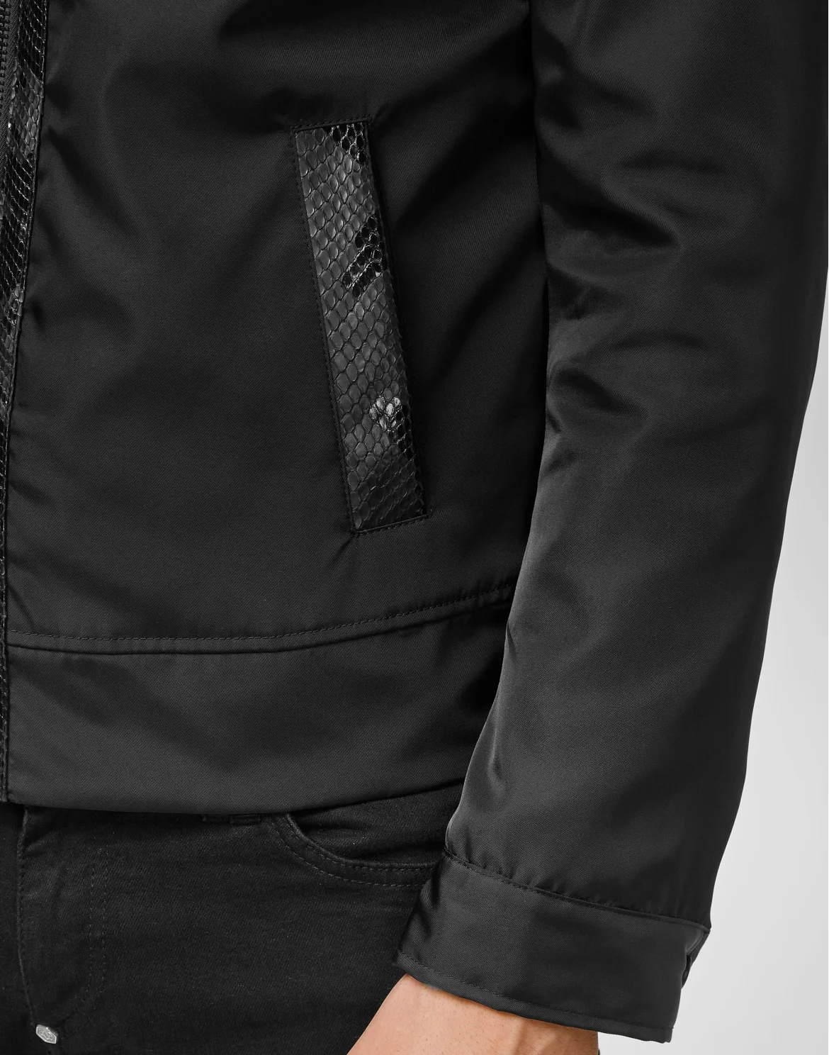 Jacket with Python Luxury, цвет: Черный