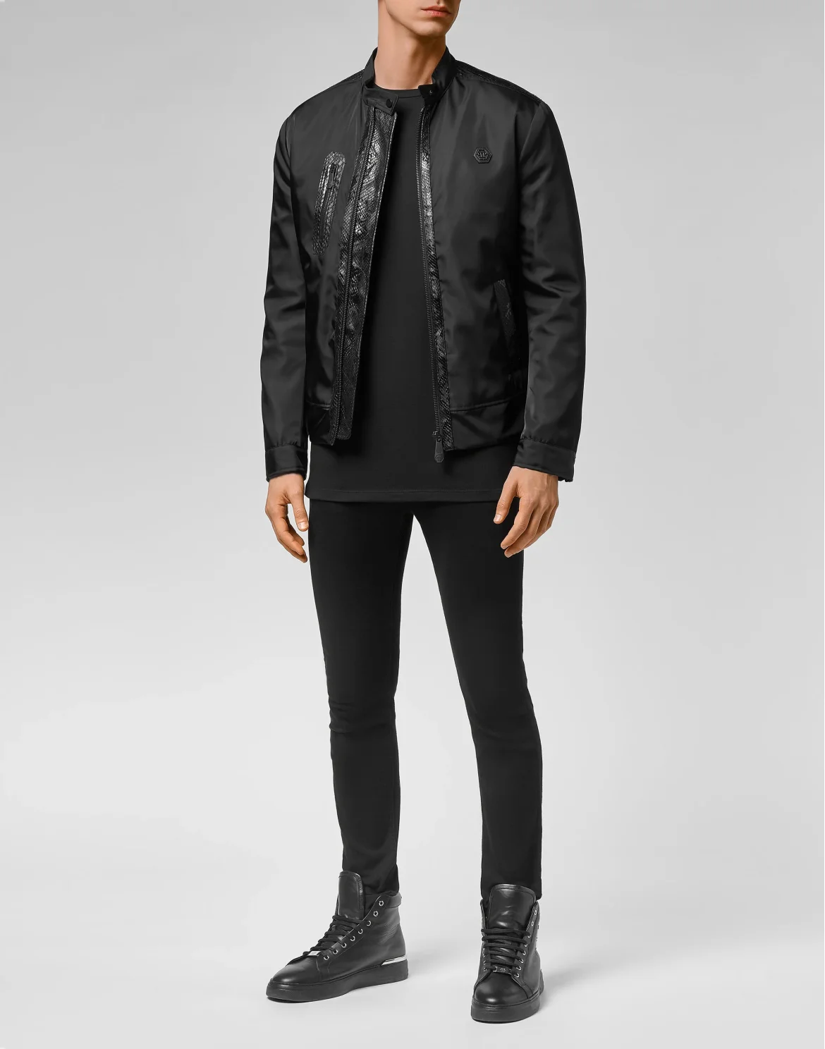 Jacket with Python Luxury, цвет: Черный
