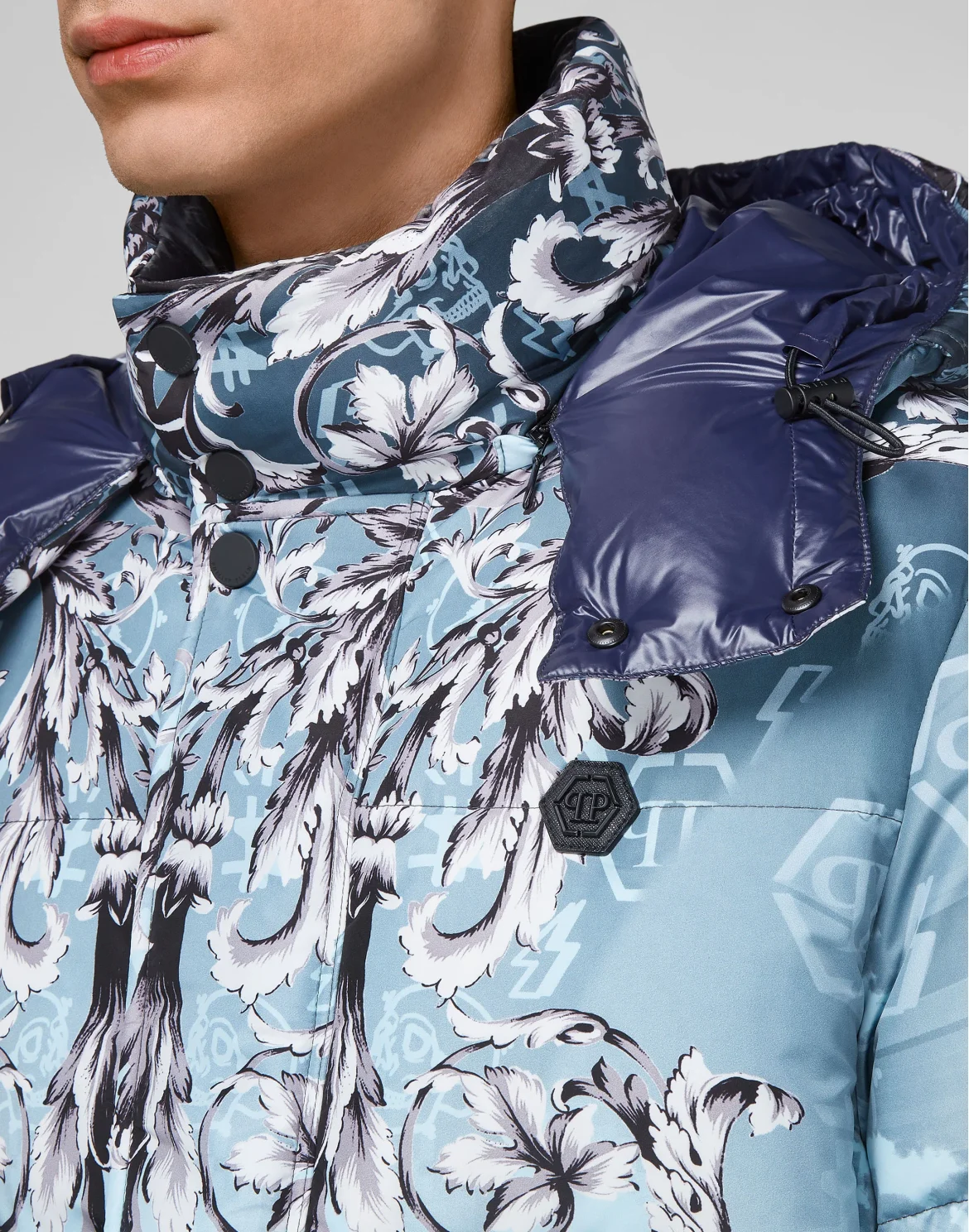 Nylon Jacket print New Baroque, цвет: Синий