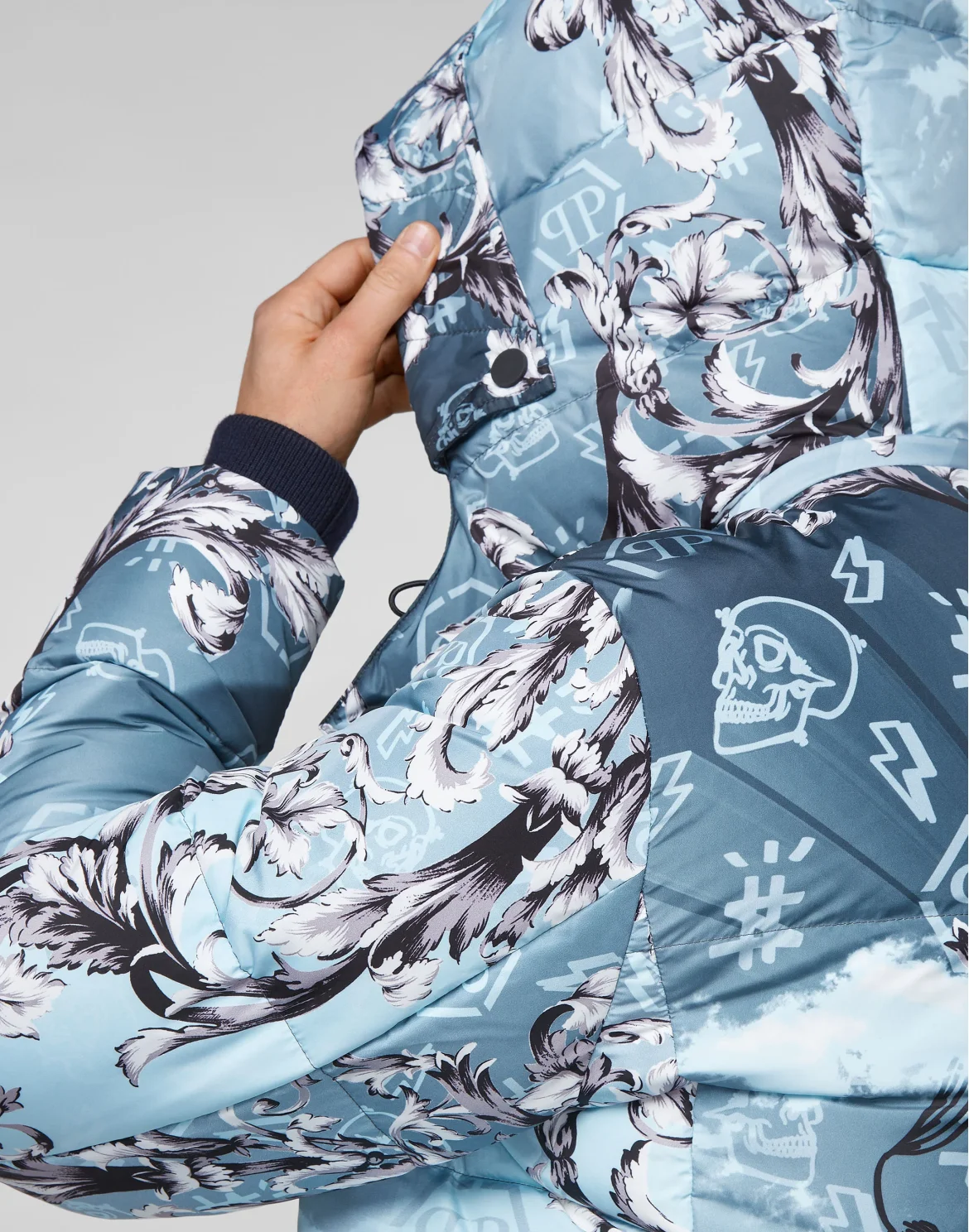 Nylon Jacket print New Baroque, цвет: Синий