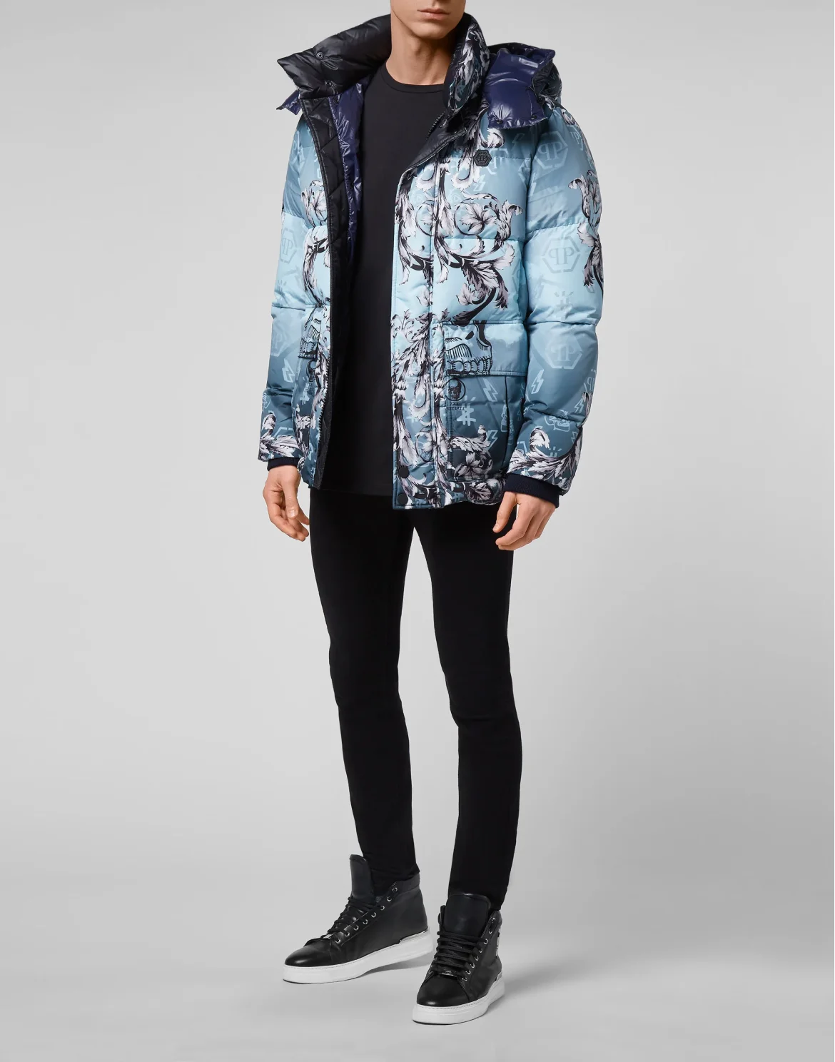 Nylon Jacket print New Baroque, цвет: Синий