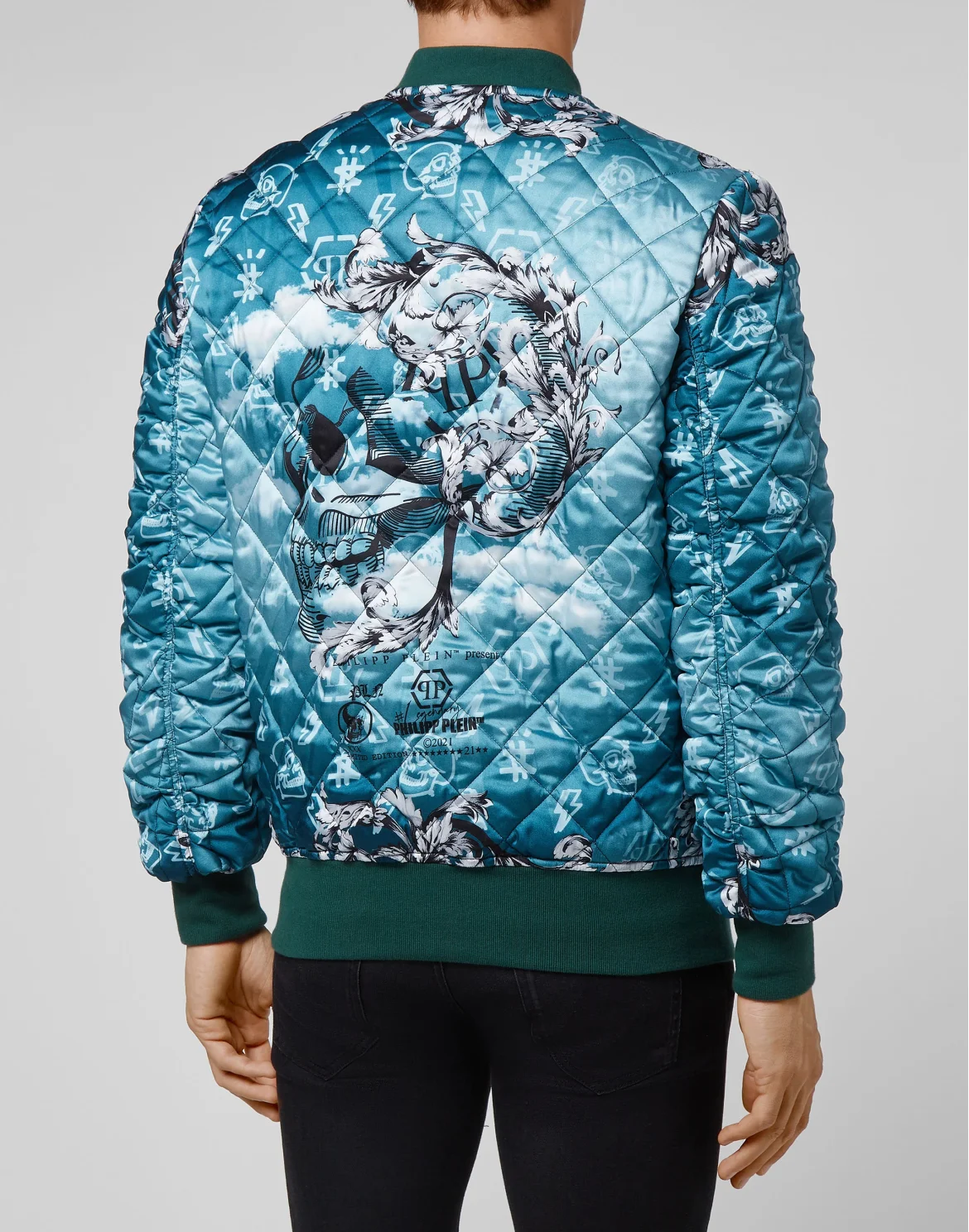 Bomber matelassè New Baroque, цвет: Синий