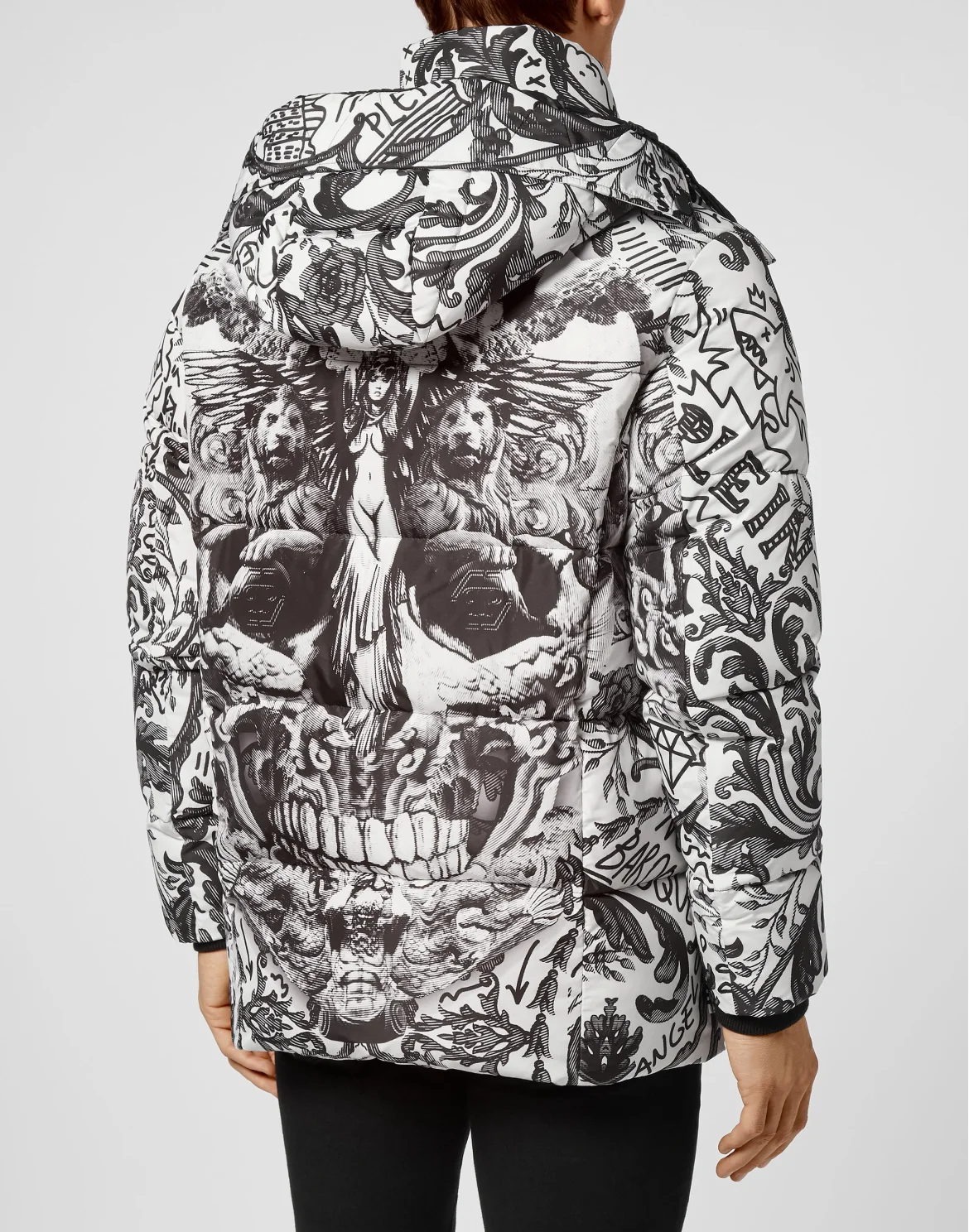 Nylon Jacket print New Baroque, цвет: Черный