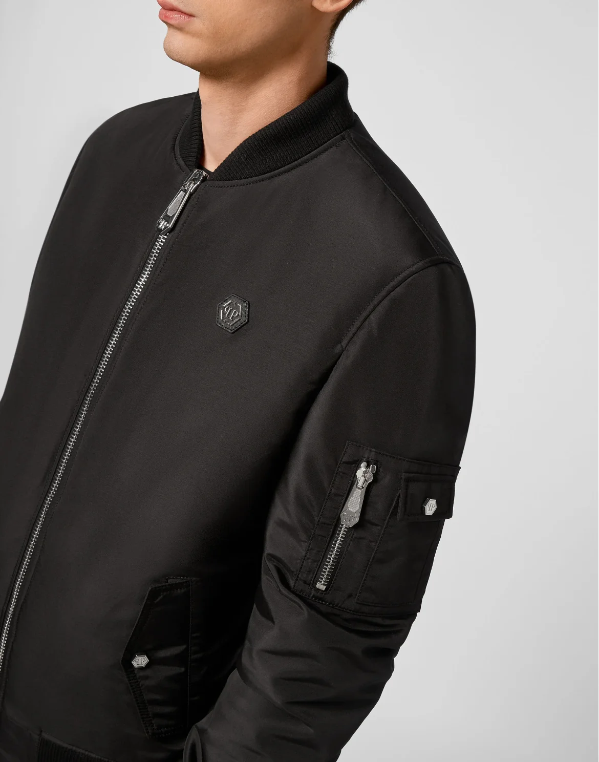 Nylon Bomber Philipp Plein TM, цвет: Черный