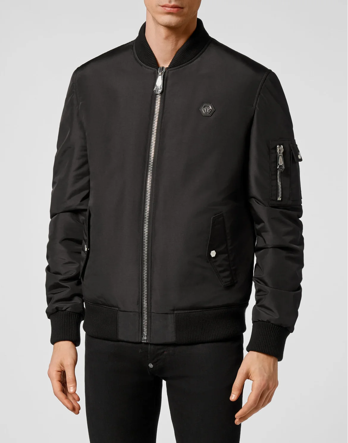 Nylon Bomber Philipp Plein TM, цвет: Черный