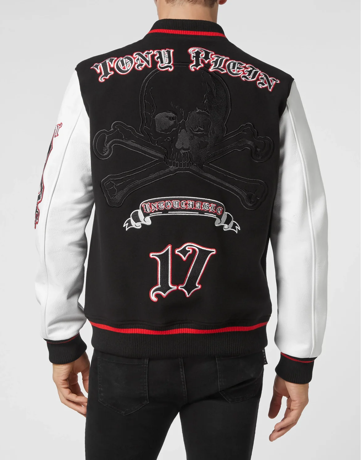 Bomber Jacket Leather sleeves, цвет: Черный