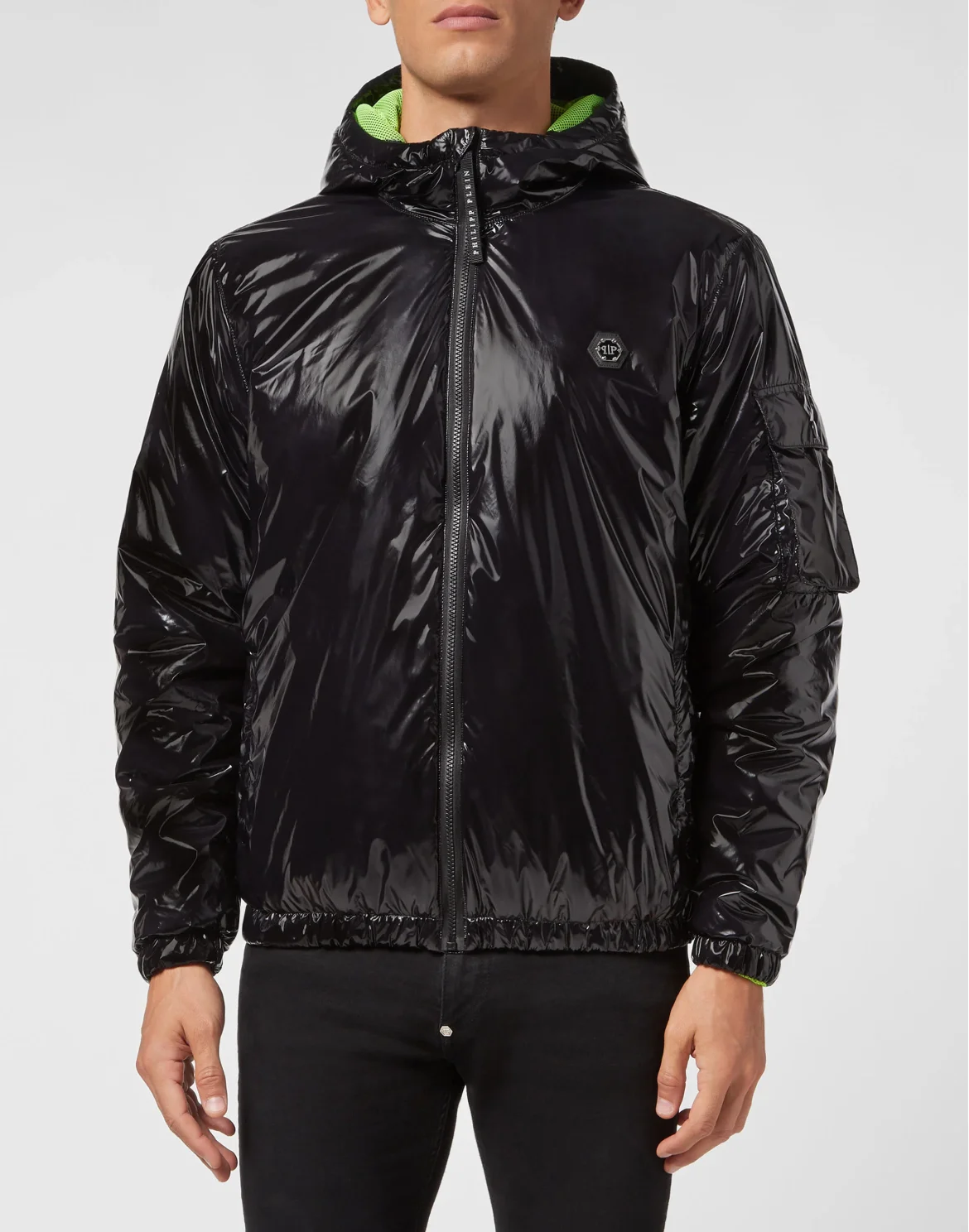 Nylon Windbreaker, цвет: Черный