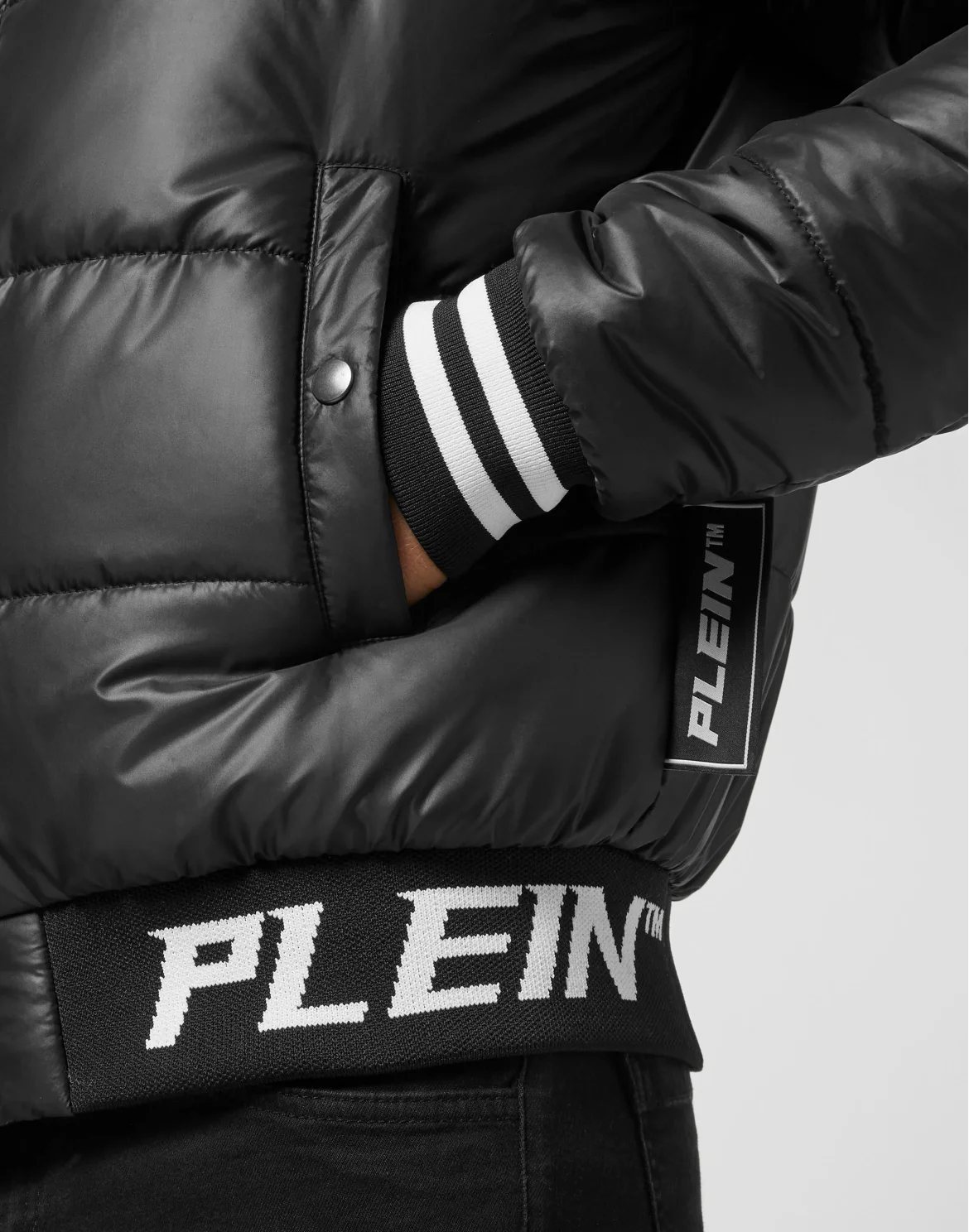 Nylon Down Jacket, цвет: Черный