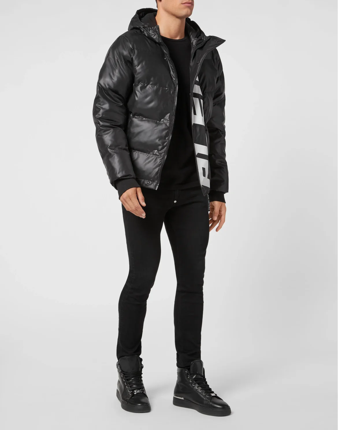 Nylon Down Jacket, цвет: Черный