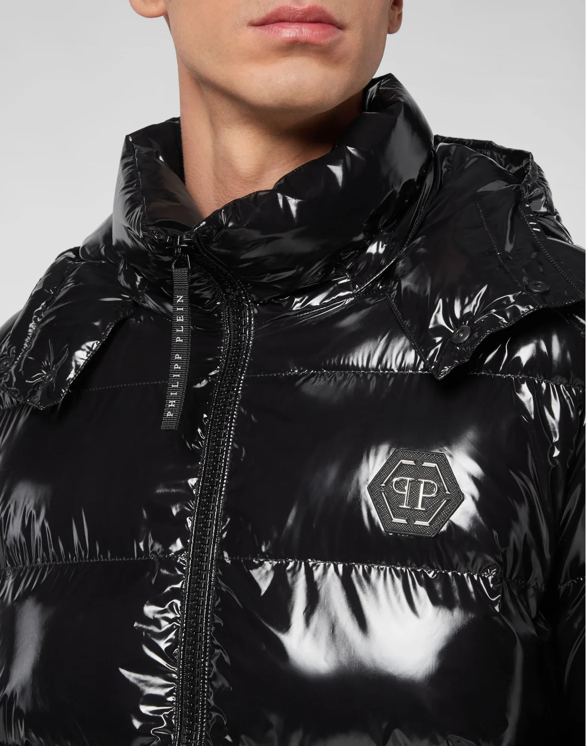 Nylon Down Jacket, цвет: Черный