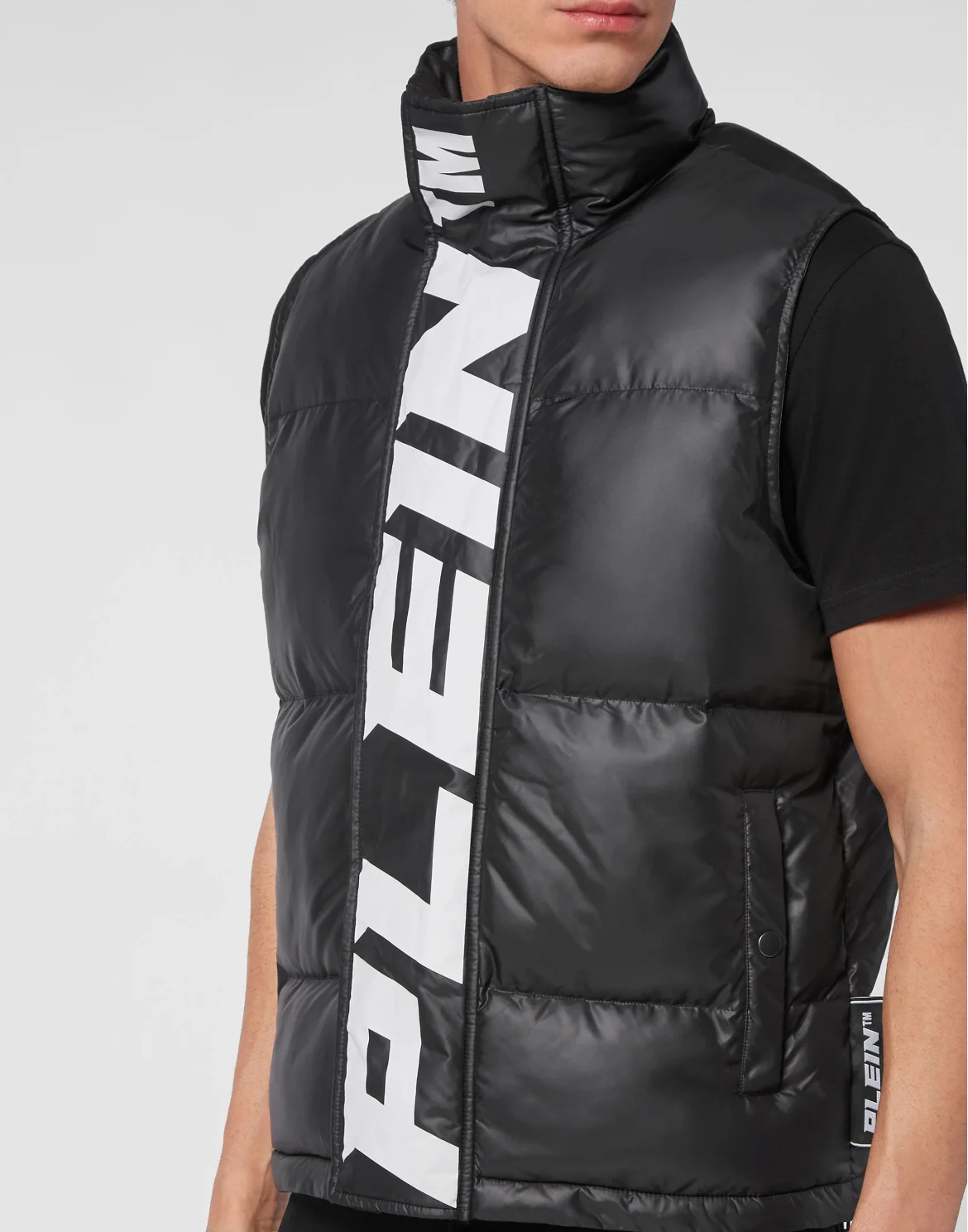 Nylon Down Jacket Vest, цвет: Черный