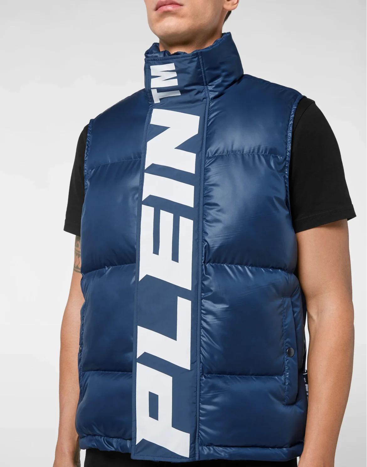 Nylon Down Jacket Vest, цвет: Синий