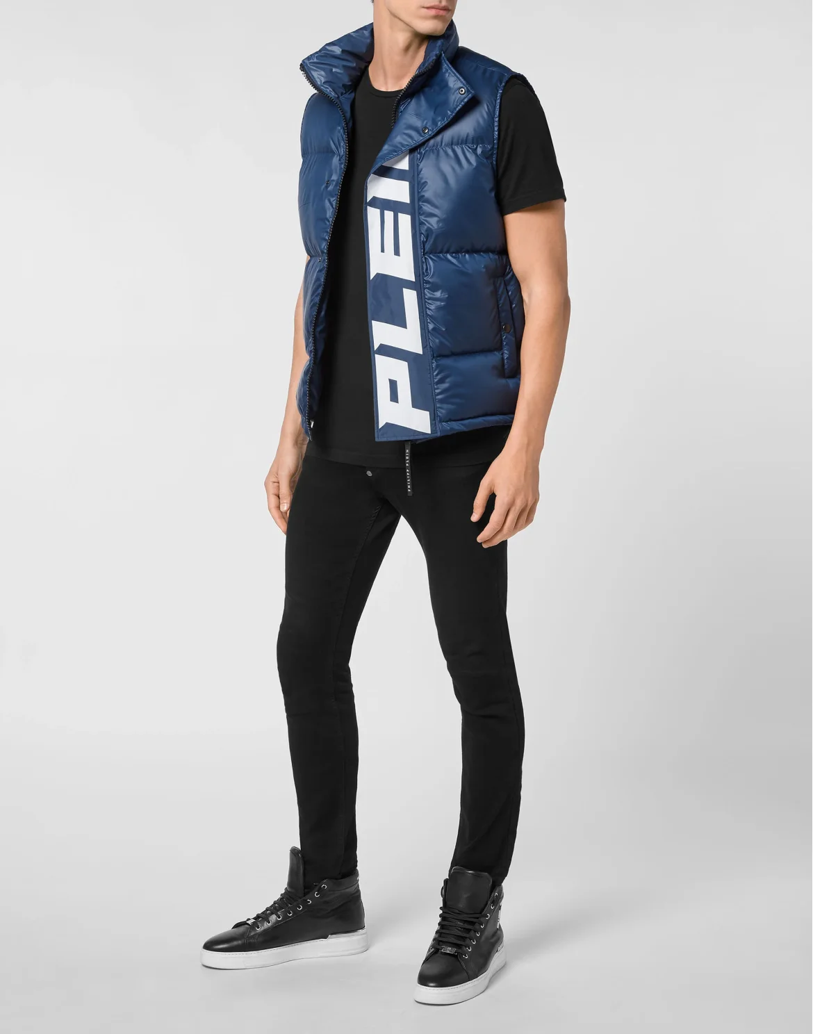 Nylon Down Jacket Vest, цвет: Синий
