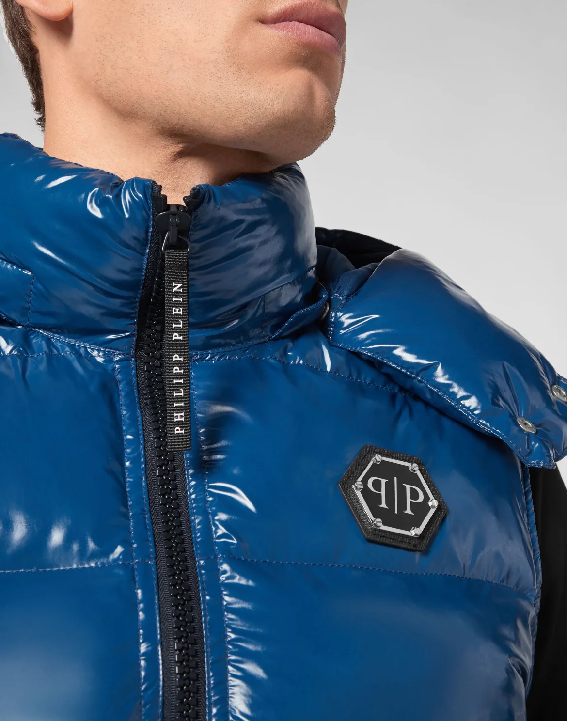 Nylon Down Jacket Vest, цвет: Синий