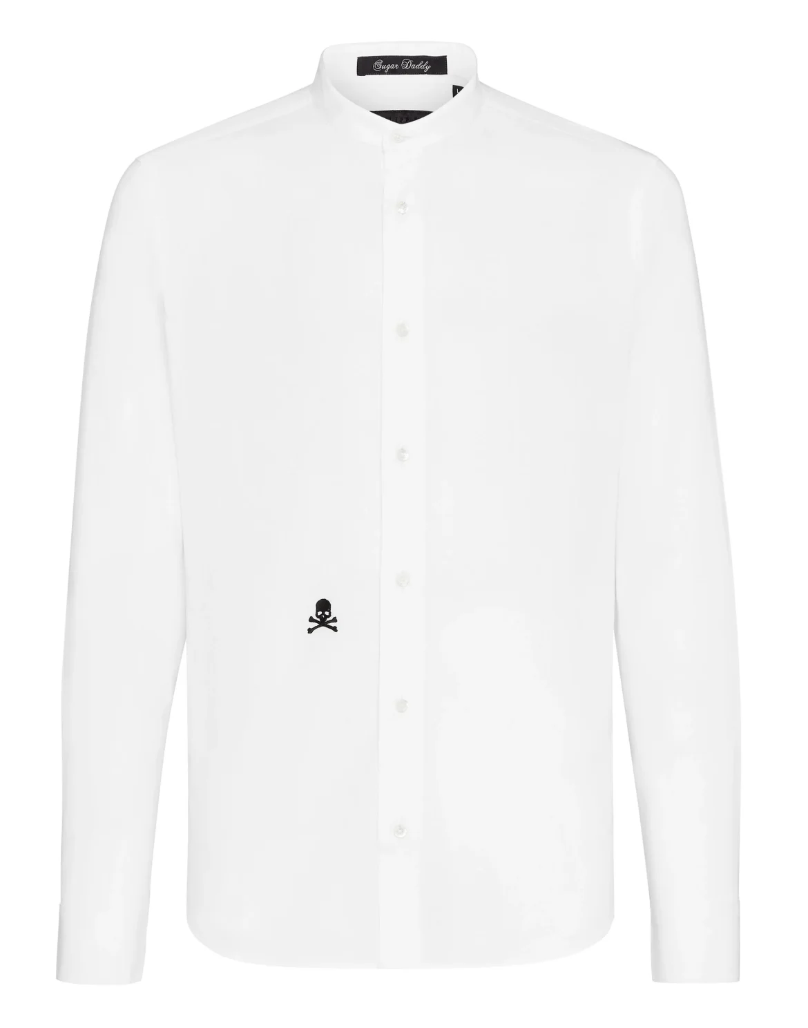 Shirt Sugar Daddy LS Embroidery Skull, цвет: Белый