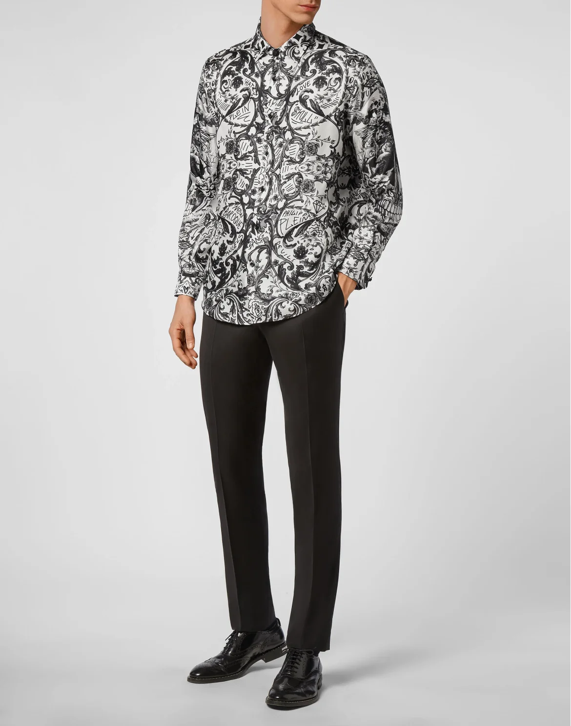 Silk Shirt Dandy LS New Baroque, цвет: Белый