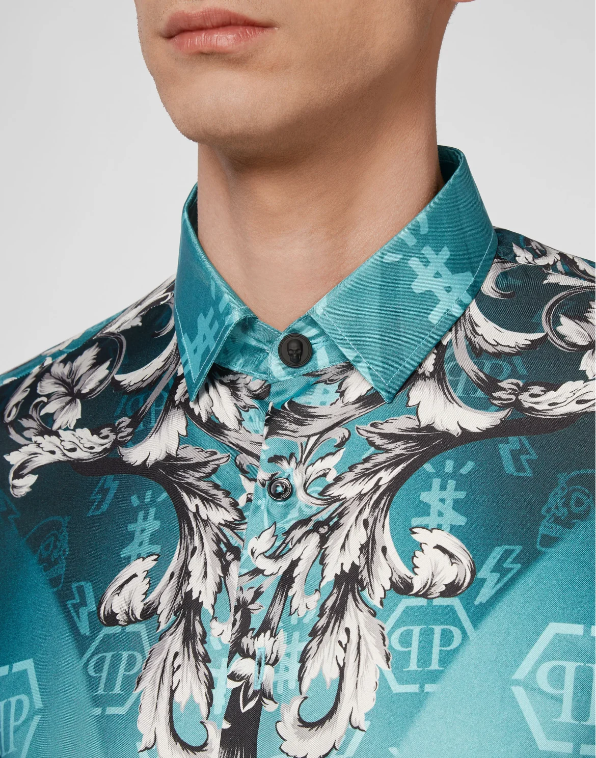 Silk Shirt Dandy LS New Baroque, цвет: Зеленый