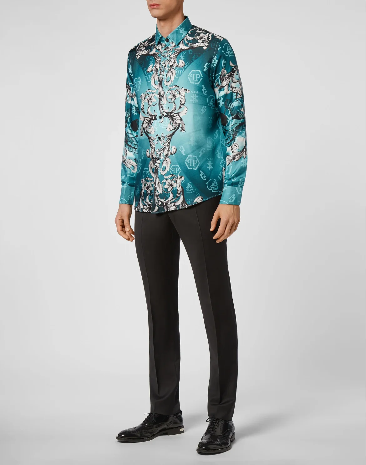 Silk Shirt Dandy LS New Baroque, цвет: Зеленый