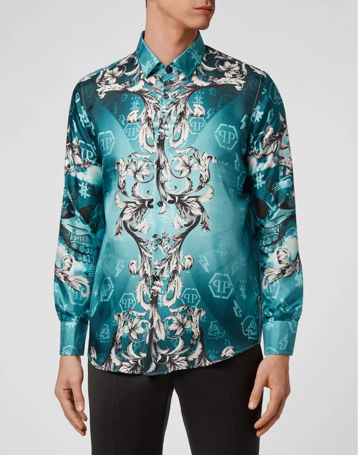 Silk Shirt Dandy LS New Baroque, цвет: Зеленый