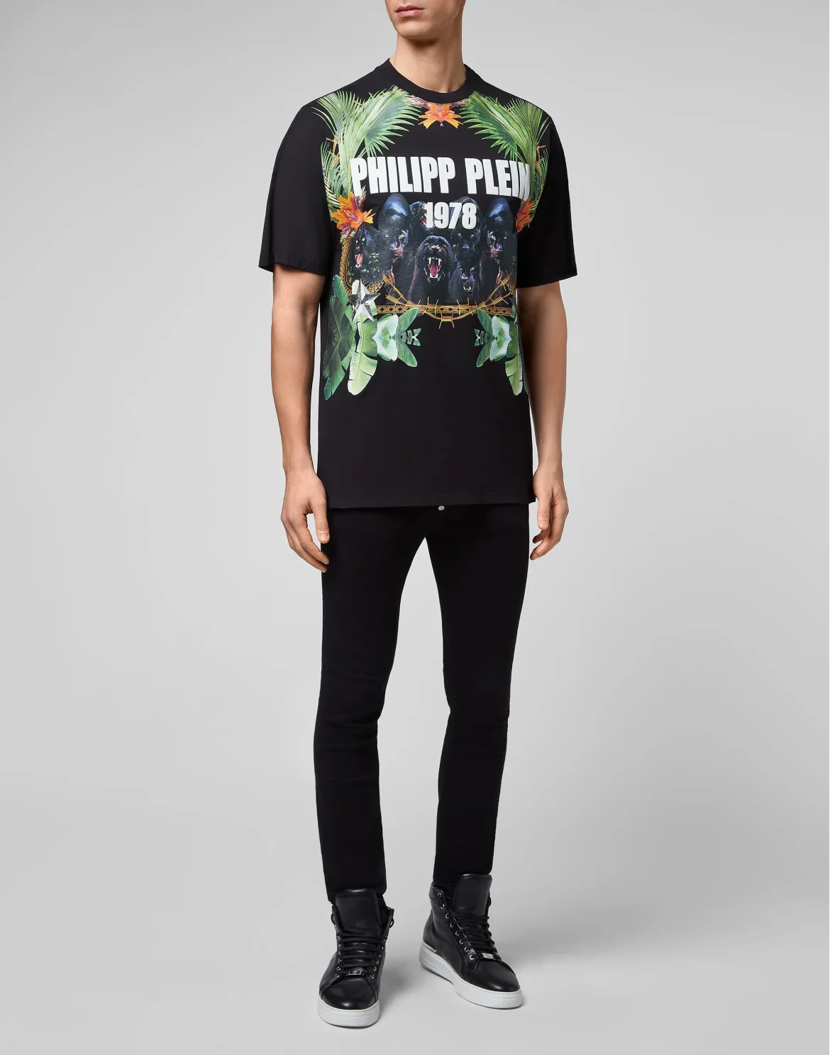 T-shirt Round Neck SS Paradise Panther Edition, цвет: Черный