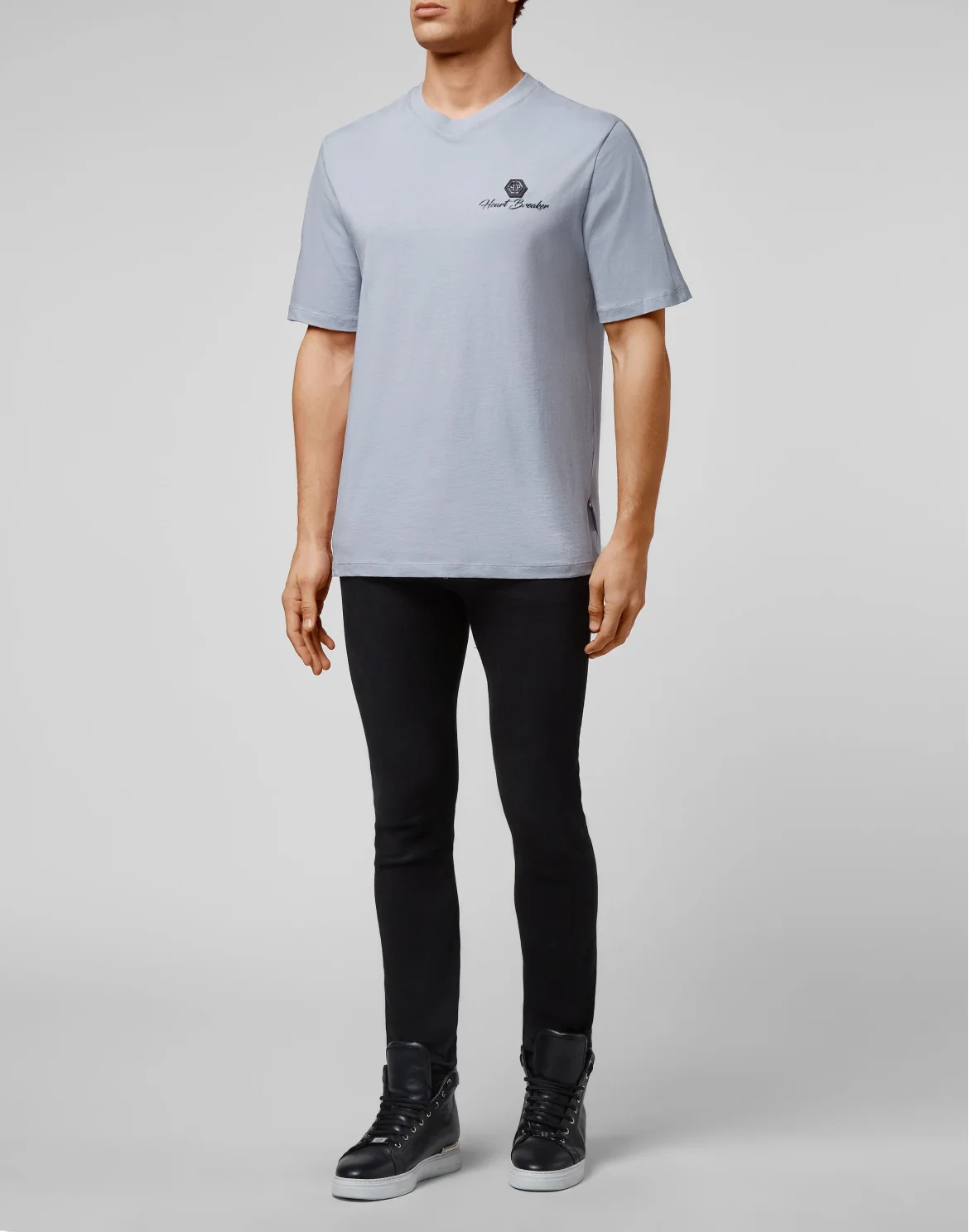 T-shirt Round Neck SS Heart Breaker, цвет: Голубой