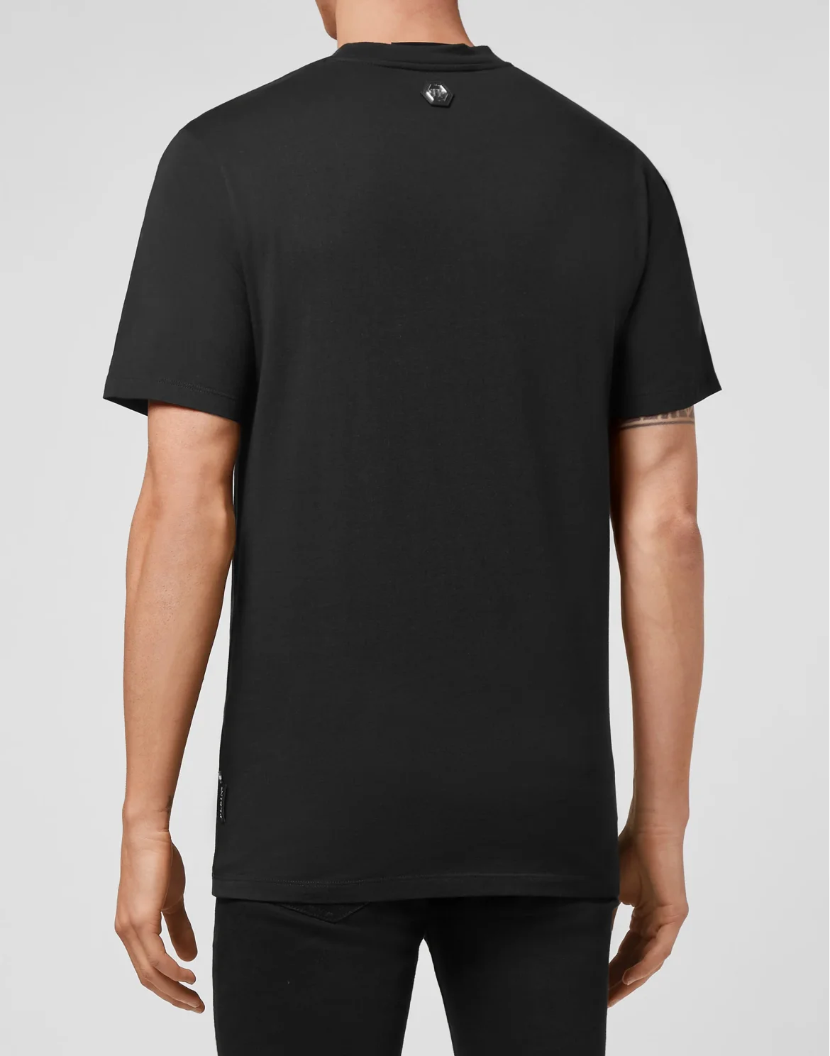 T-shirt Round Neck SS Spray Effect Print Philipp Plein TM, цвет: Черный