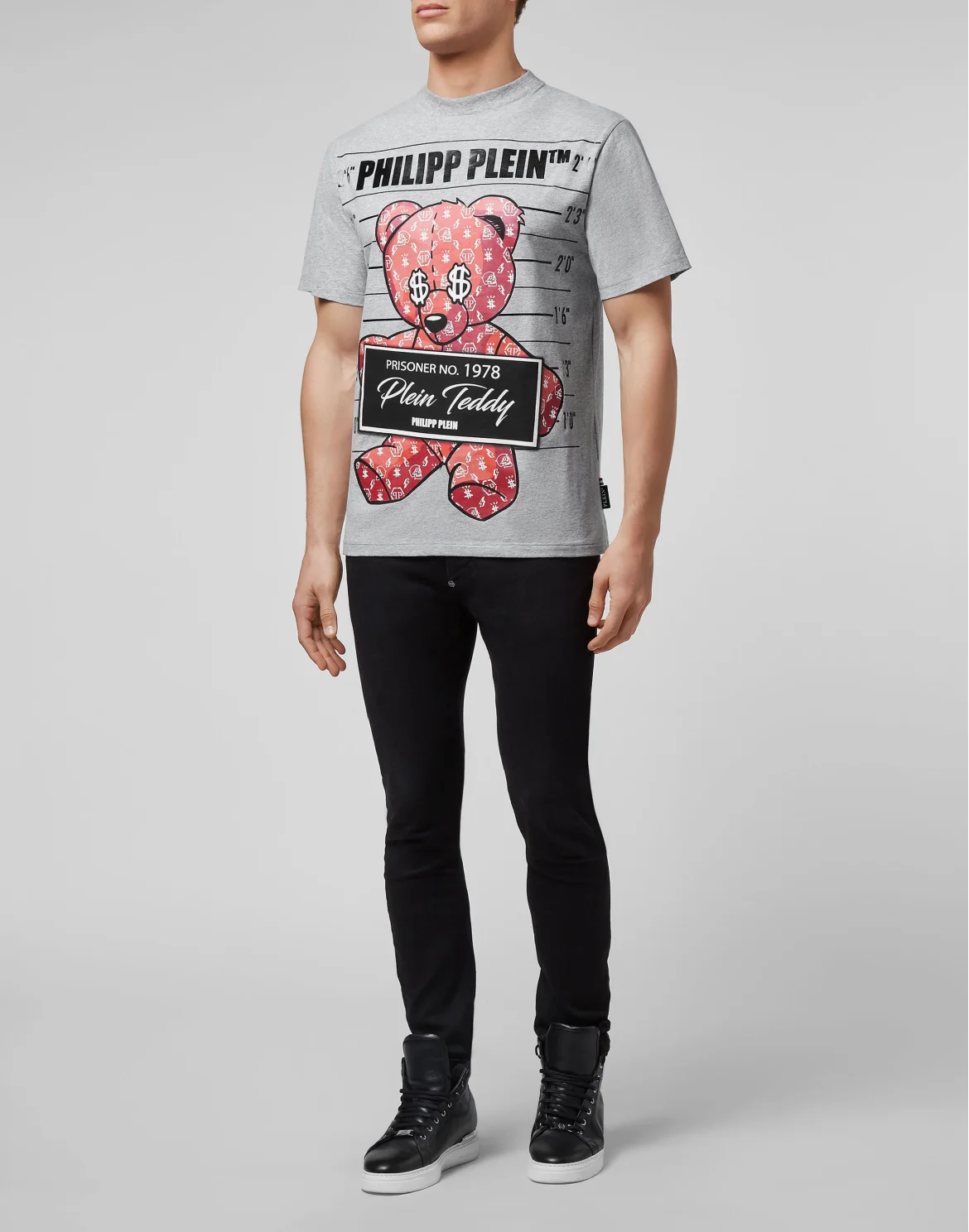 T-shirt Round Neck SS Teddy Bear, цвет: Серый