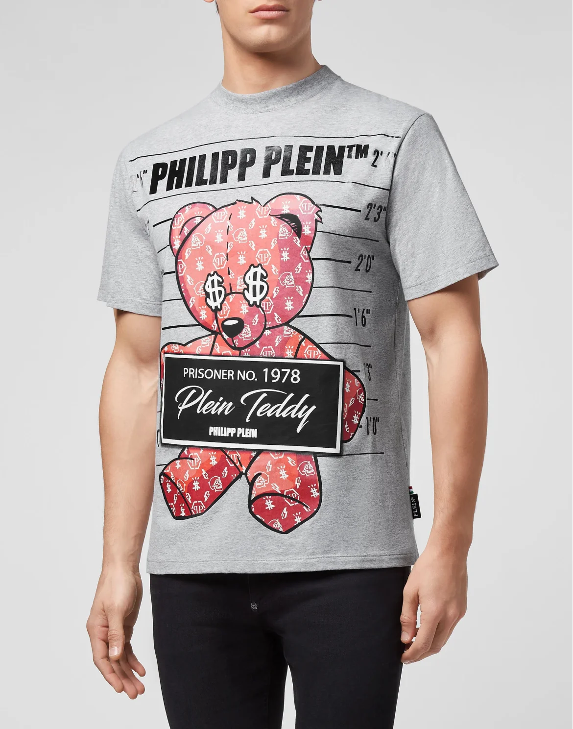 T-shirt Round Neck SS Teddy Bear, цвет: Серый
