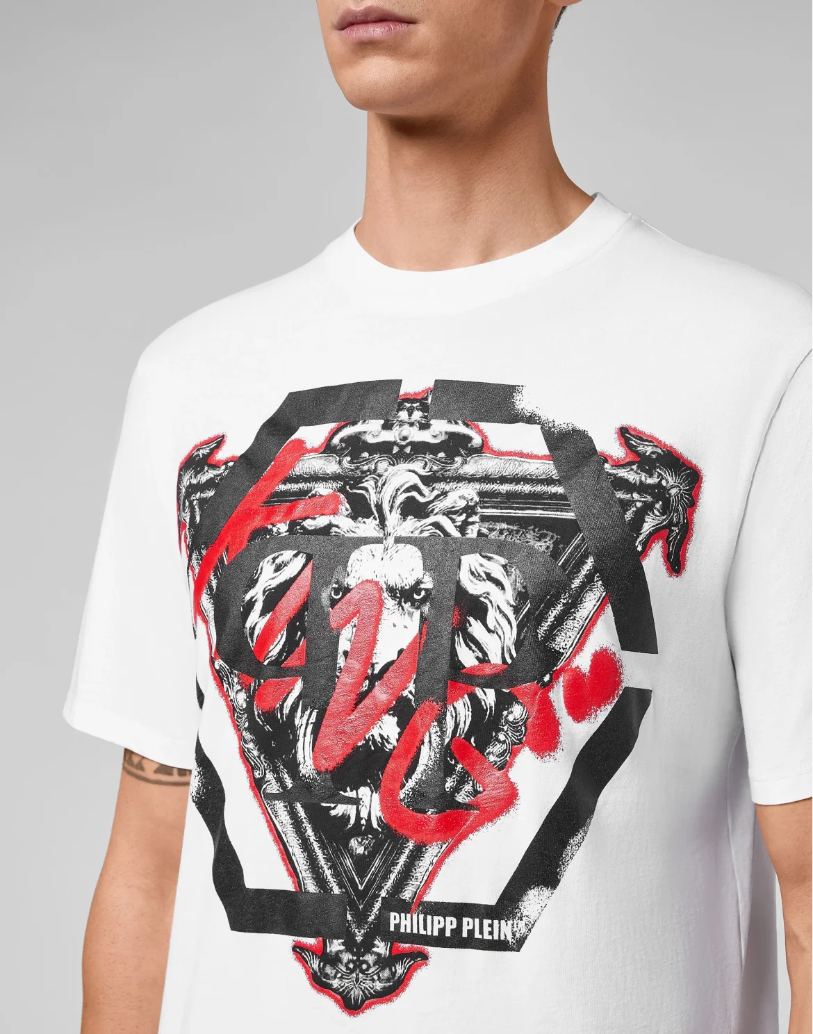 T-shirt Round Neck SS Hexagon, цвет: Белый