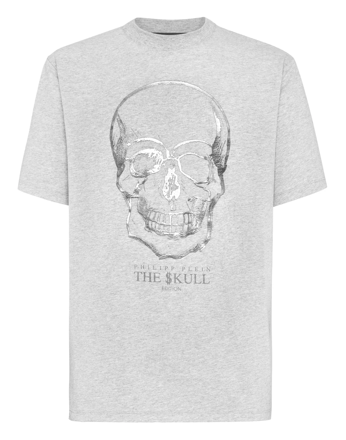 T-shirt Round Neck SS Skull, цвет: Серый