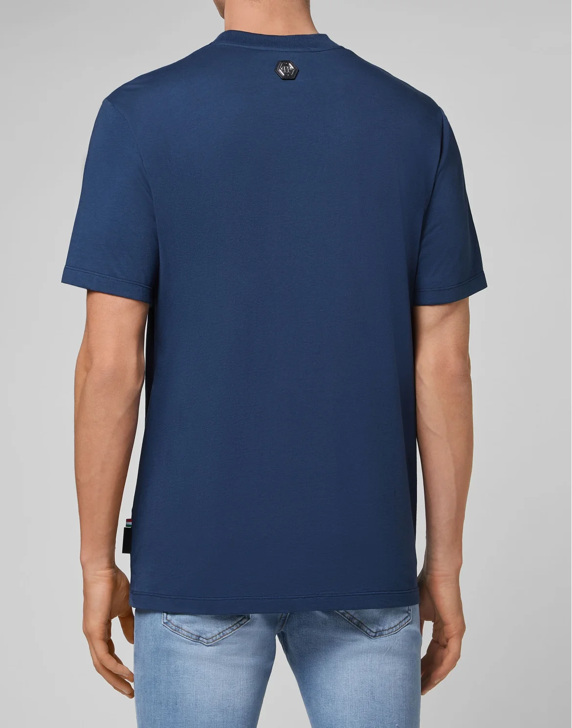 T-shirt Round Neck SS Skull, цвет: Синий