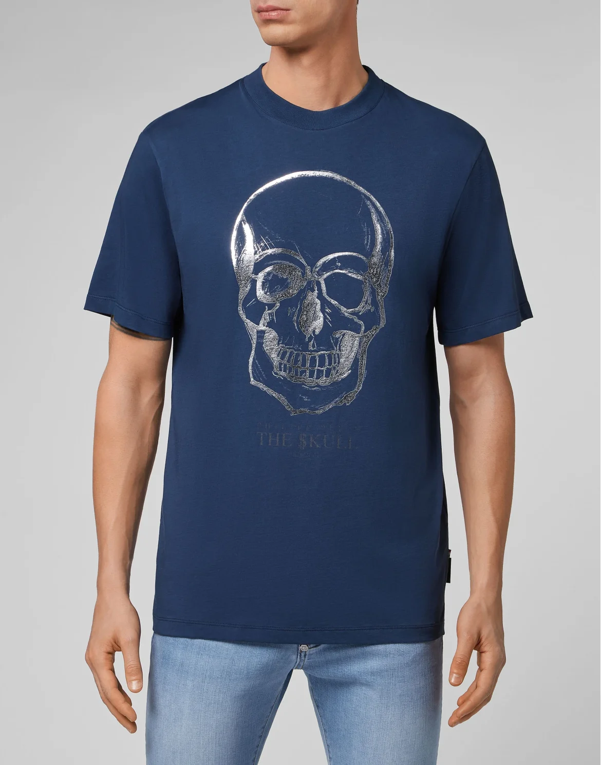 T-shirt Round Neck SS Skull, цвет: Синий