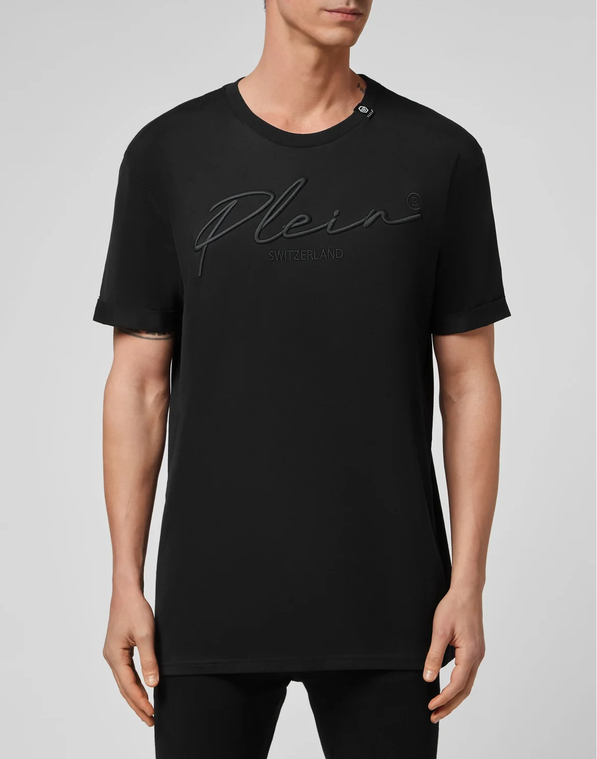 T-shirt Round Neck SS Signature, цвет: Черный