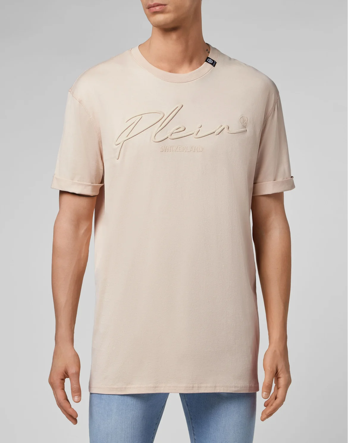 T-shirt Round Neck SS Signature, цвет: Бежевый