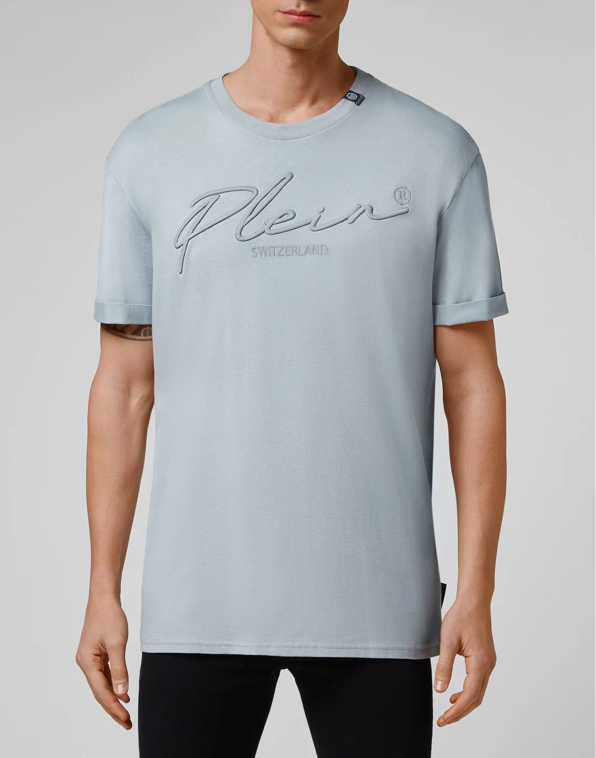 T-shirt Round Neck SS Signature, цвет: Серый