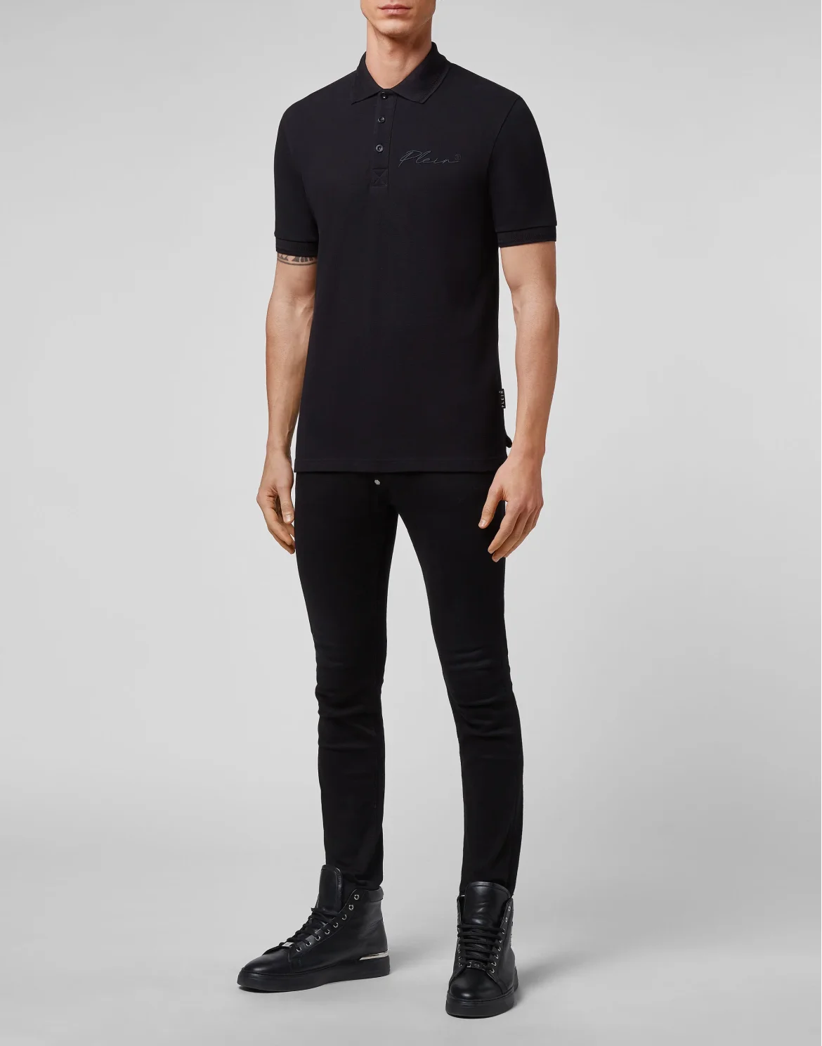 Slim Fit Polo shirt SS Signature, цвет: Черный
