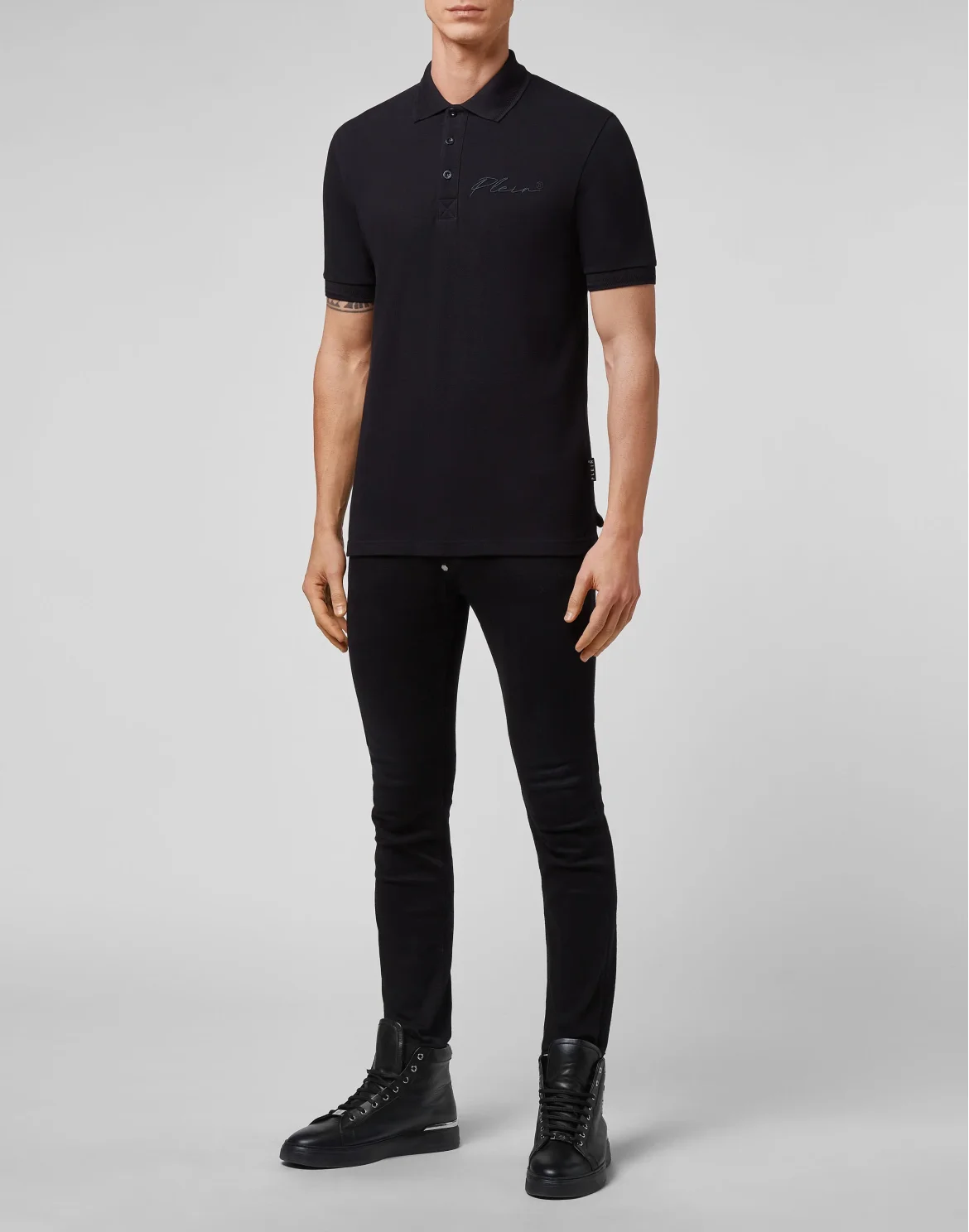 Slim Fit Polo shirt SS Signature, цвет: Черный
