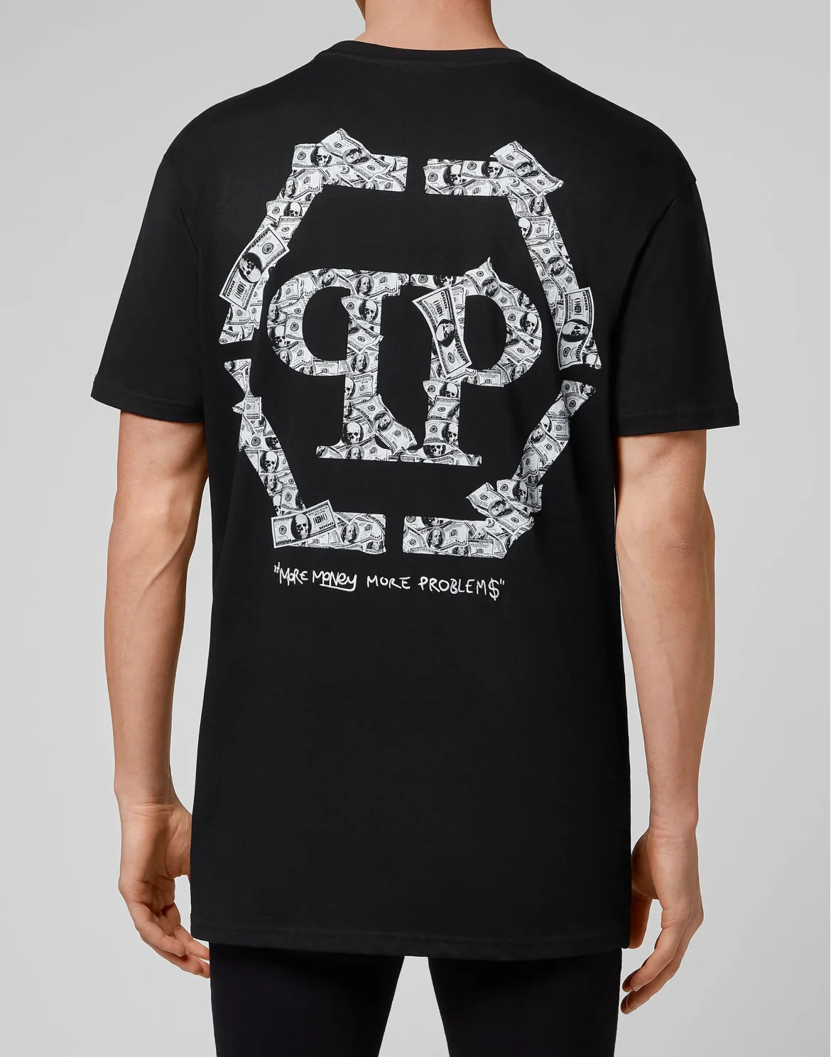 T-shirt Round Neck SS Money, цвет: Черный