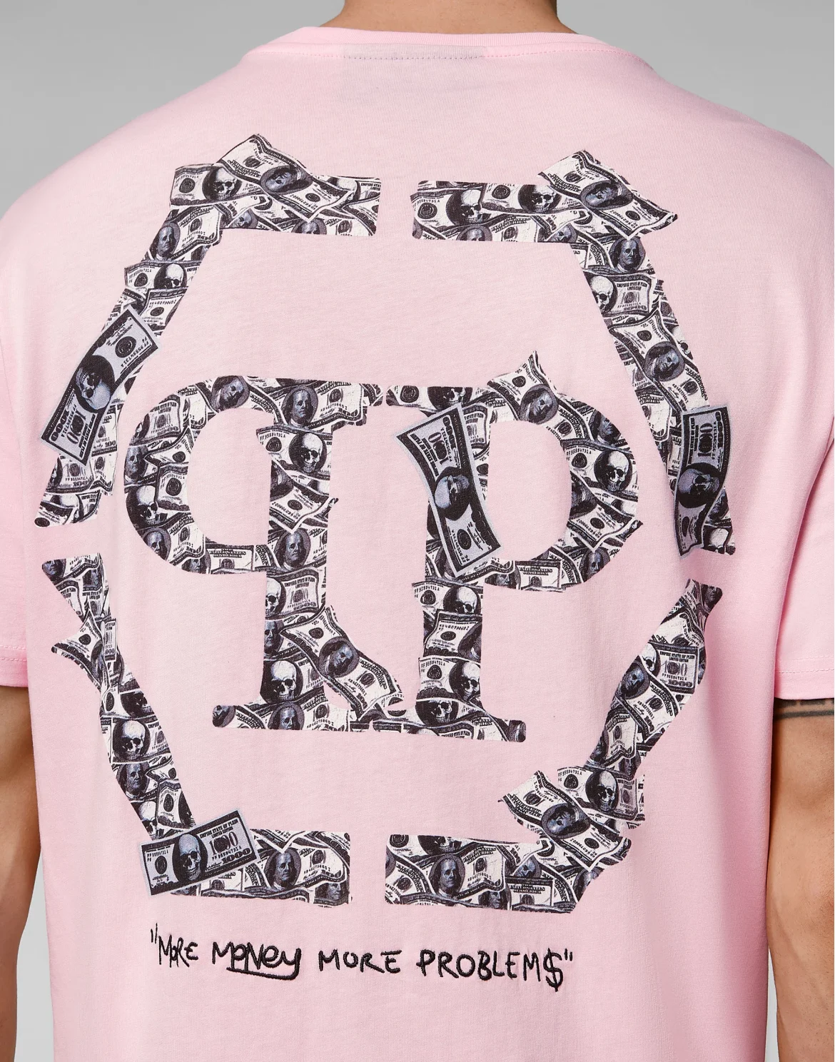 T-shirt Round Neck SS Money, цвет: Розовый