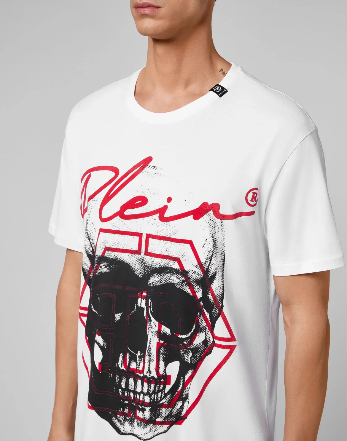 T-shirt Round Neck SS Skull, цвет: Белый