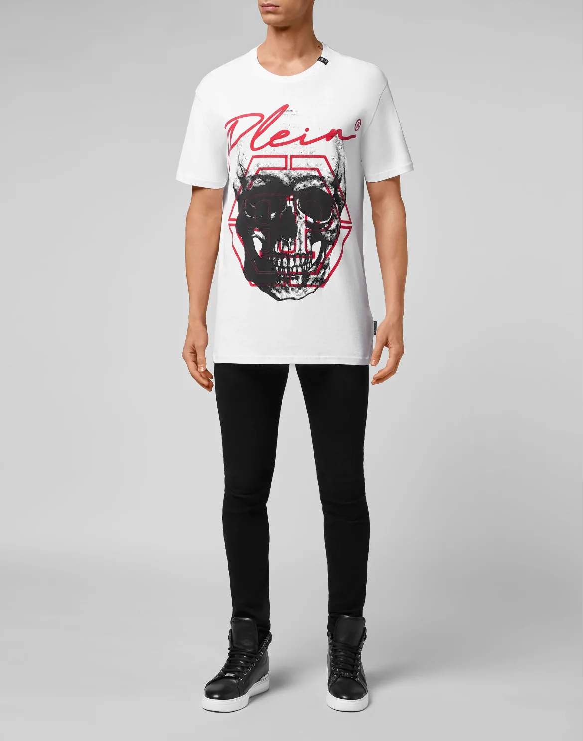 T-shirt Round Neck SS Skull, цвет: Белый
