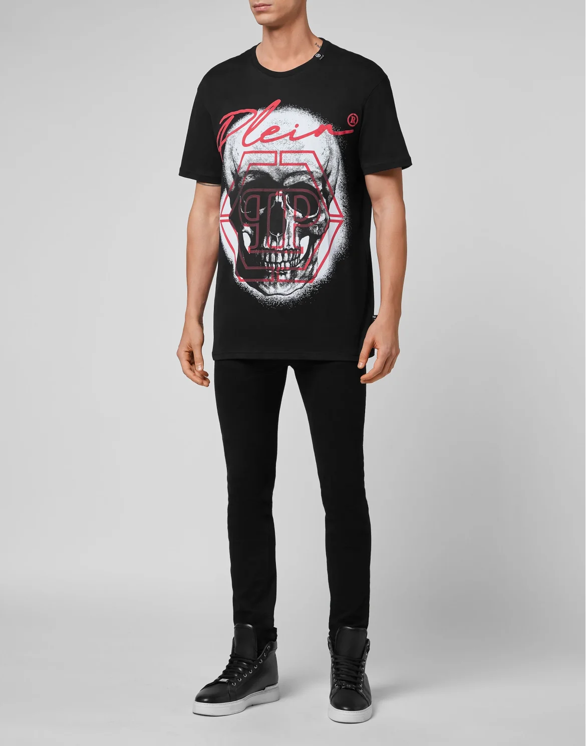 T-shirt Round Neck SS Skull, цвет: Черный