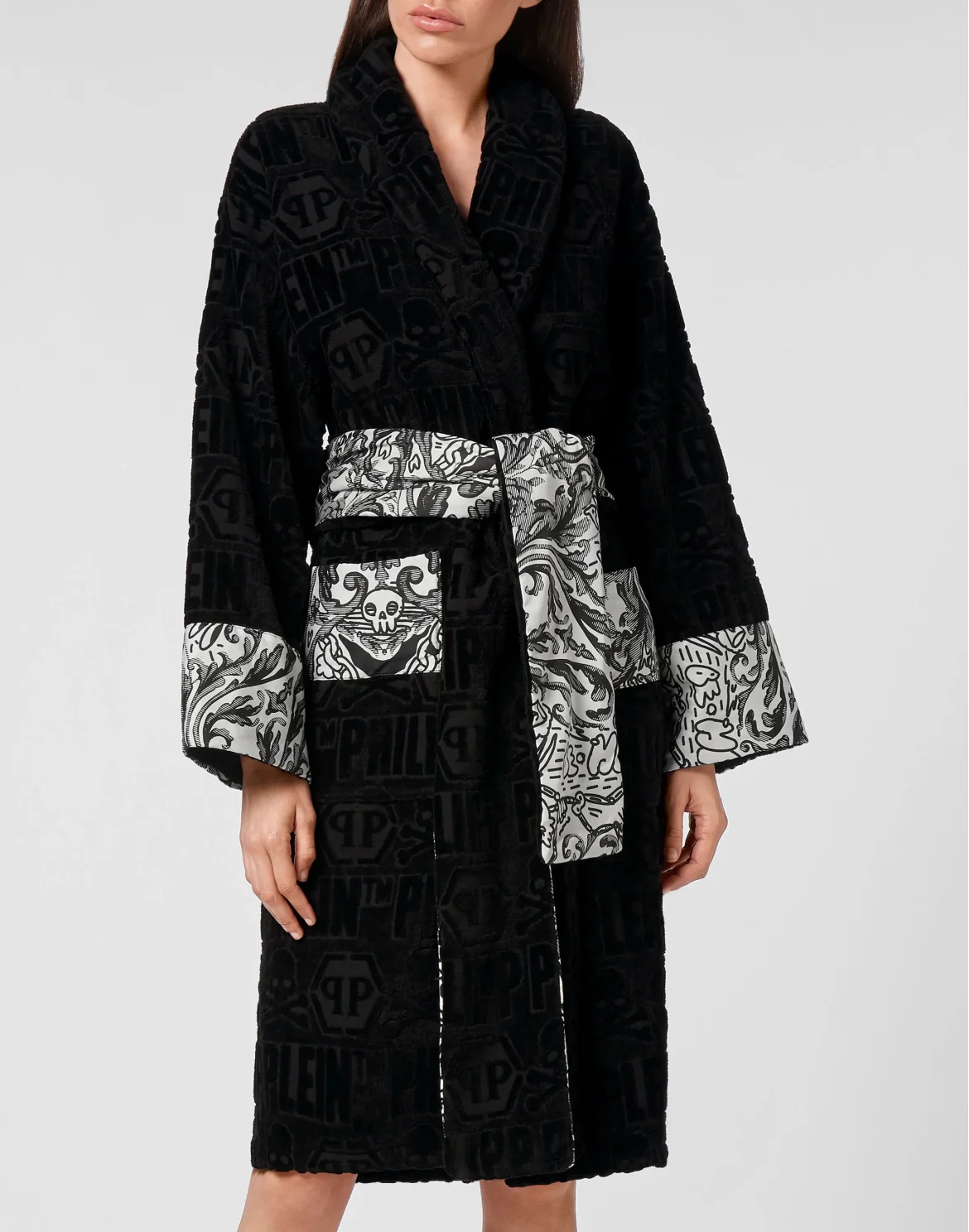 Bathrobe New Baroque, цвет: Черный