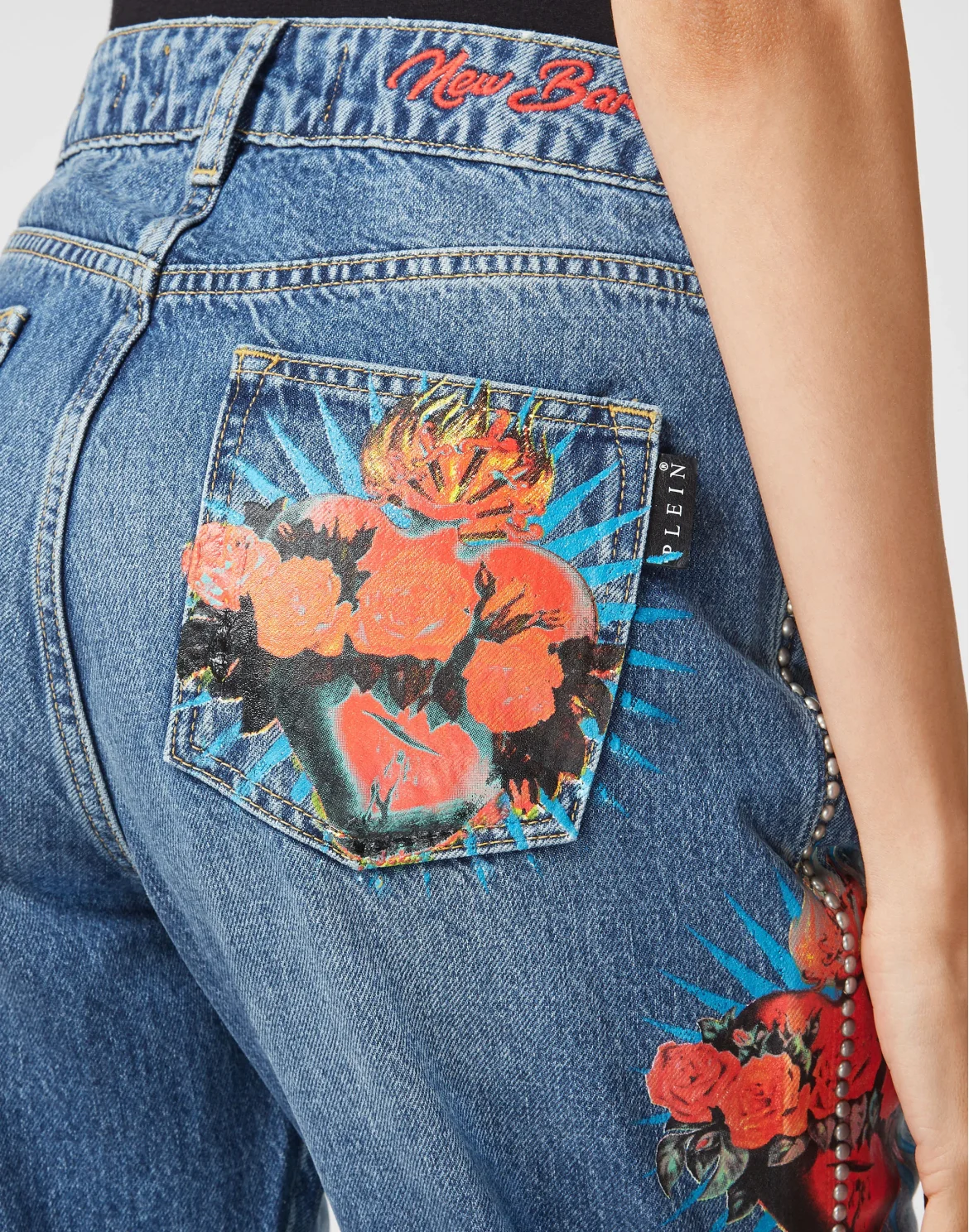 Denim Trousers Loose Fit Heart Breaker, цвет: Синий