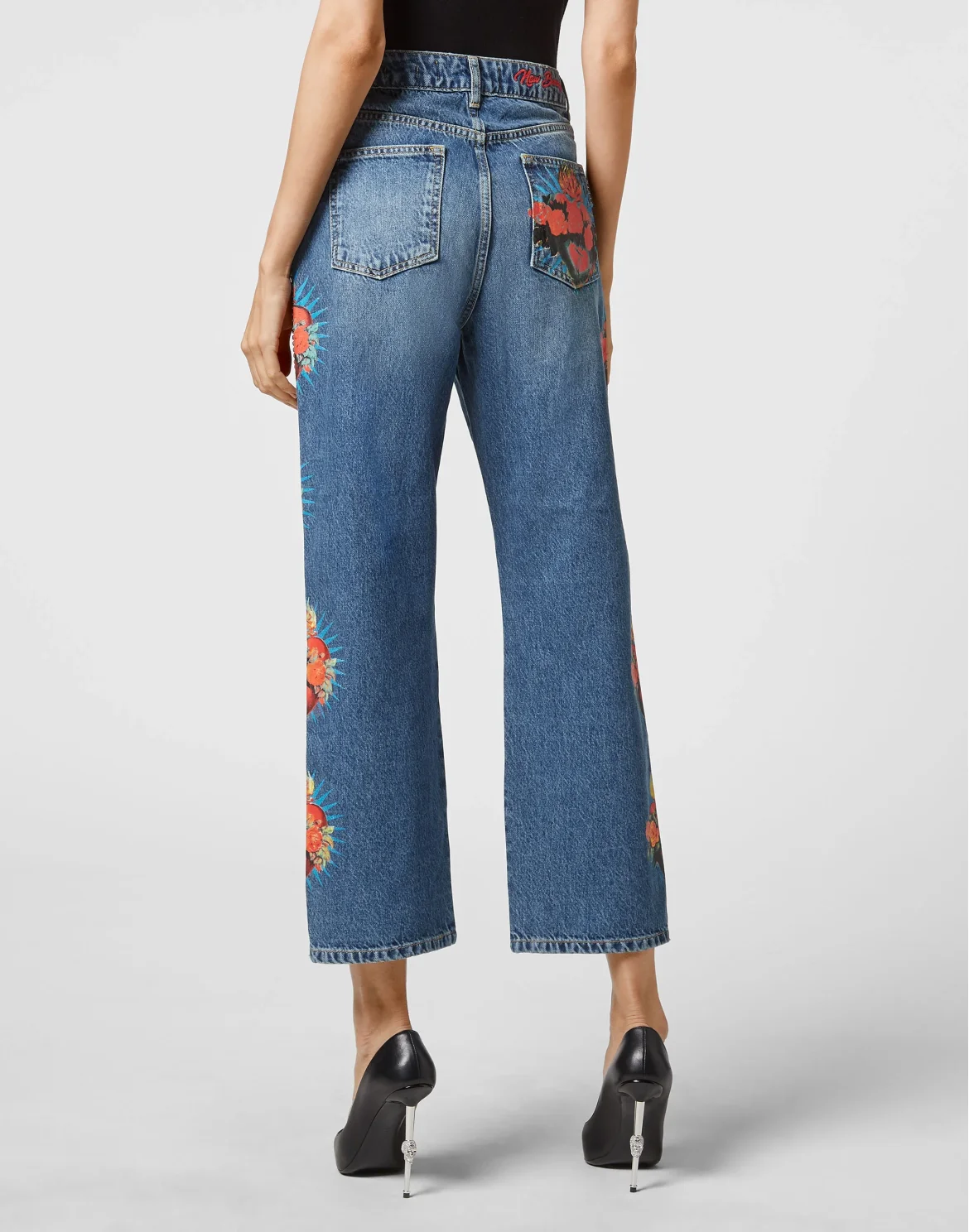 Denim Trousers Loose Fit Heart Breaker, цвет: Синий