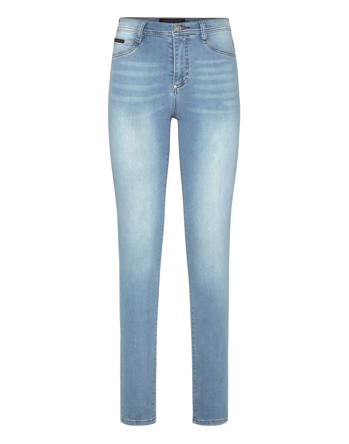 Denim High Waist Jegging Iconic Plein, цвет: Голубой