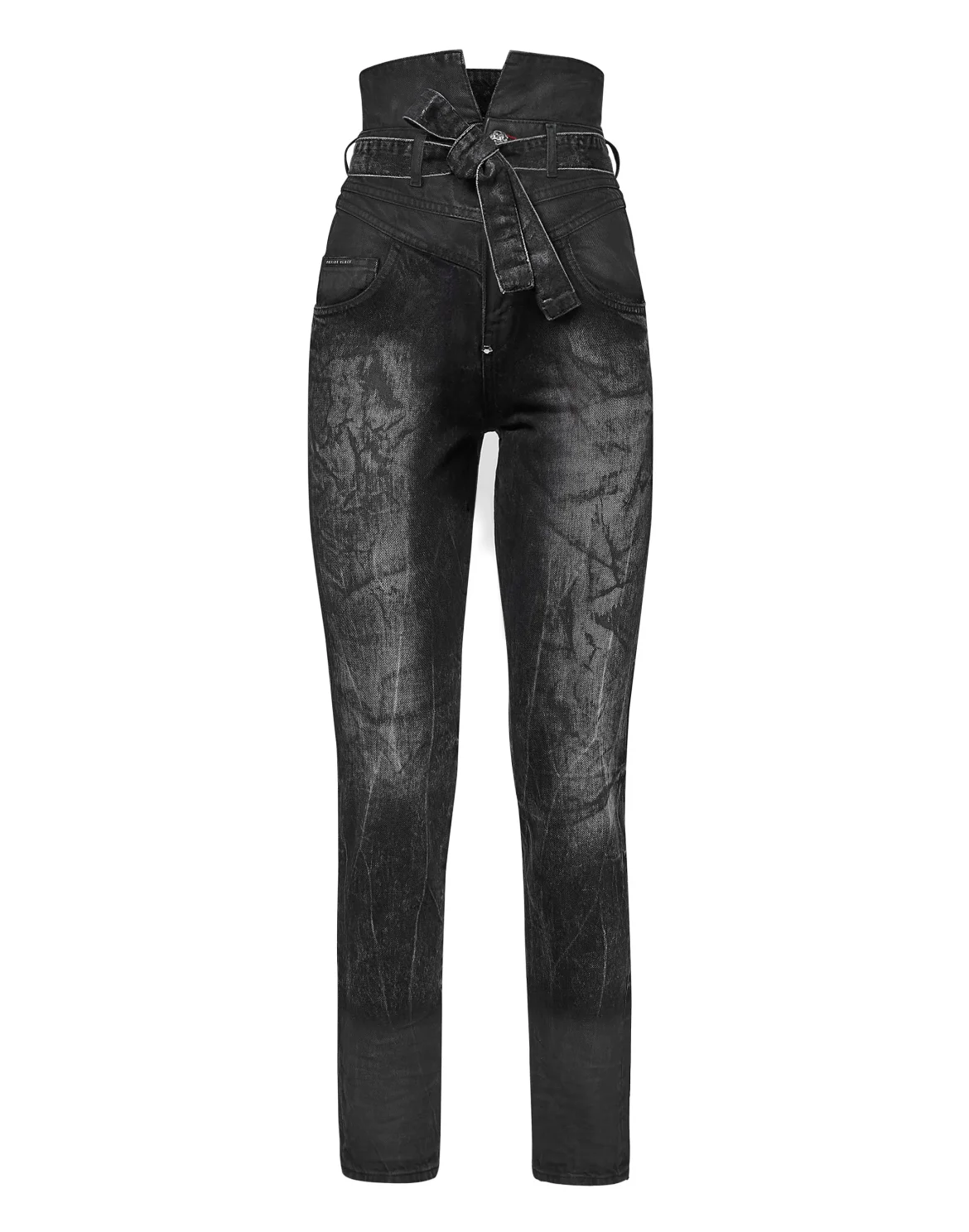 Denim Trousers Saint Tropez Fit Iconic Plein, цвет: Черный